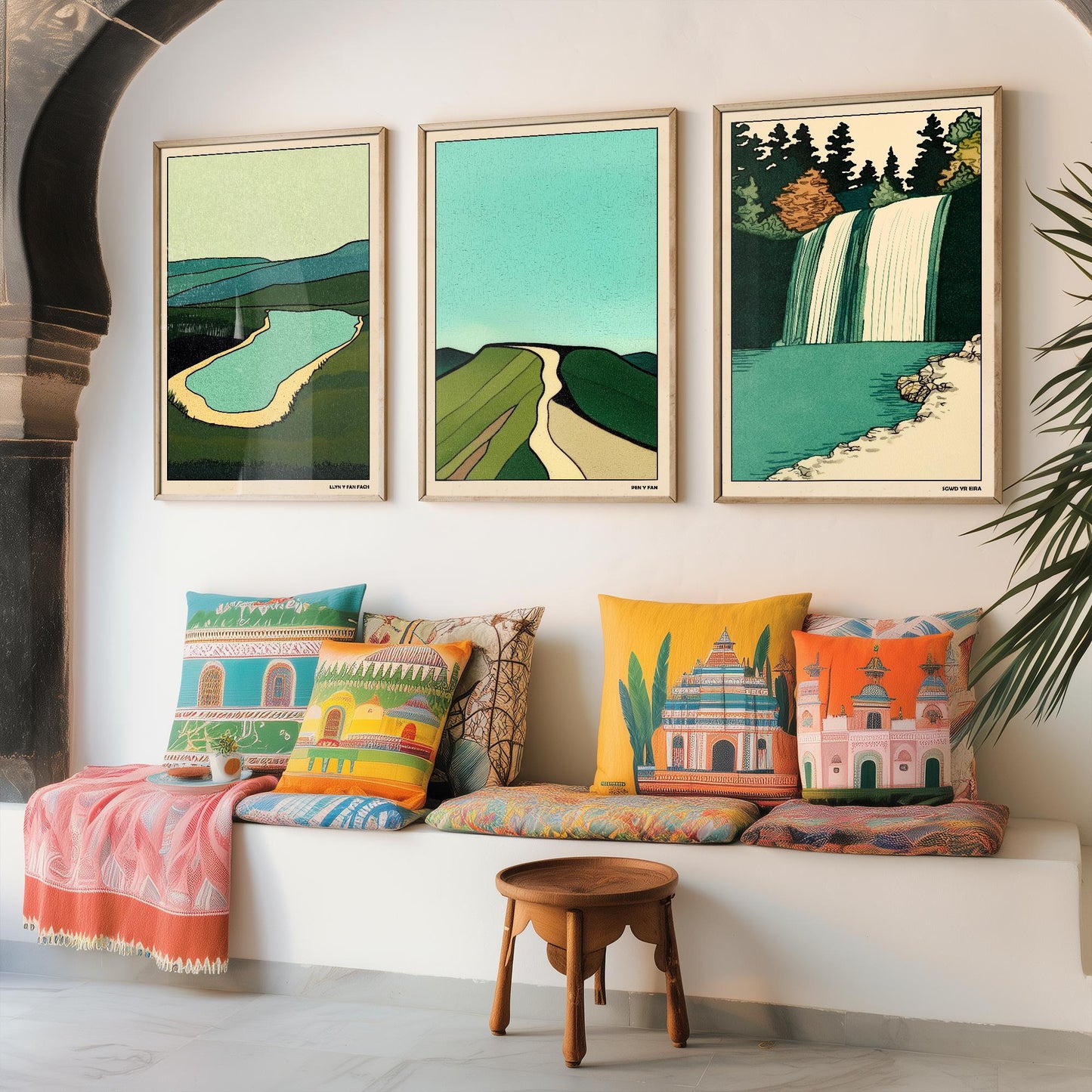 The Brecon Beacons Collection - Set of Three Welsh Art Prints - Llyn y Fan Fach, Pen y Fan & Sgwd Yr Eira Posters - 3 Photo Painting Wales