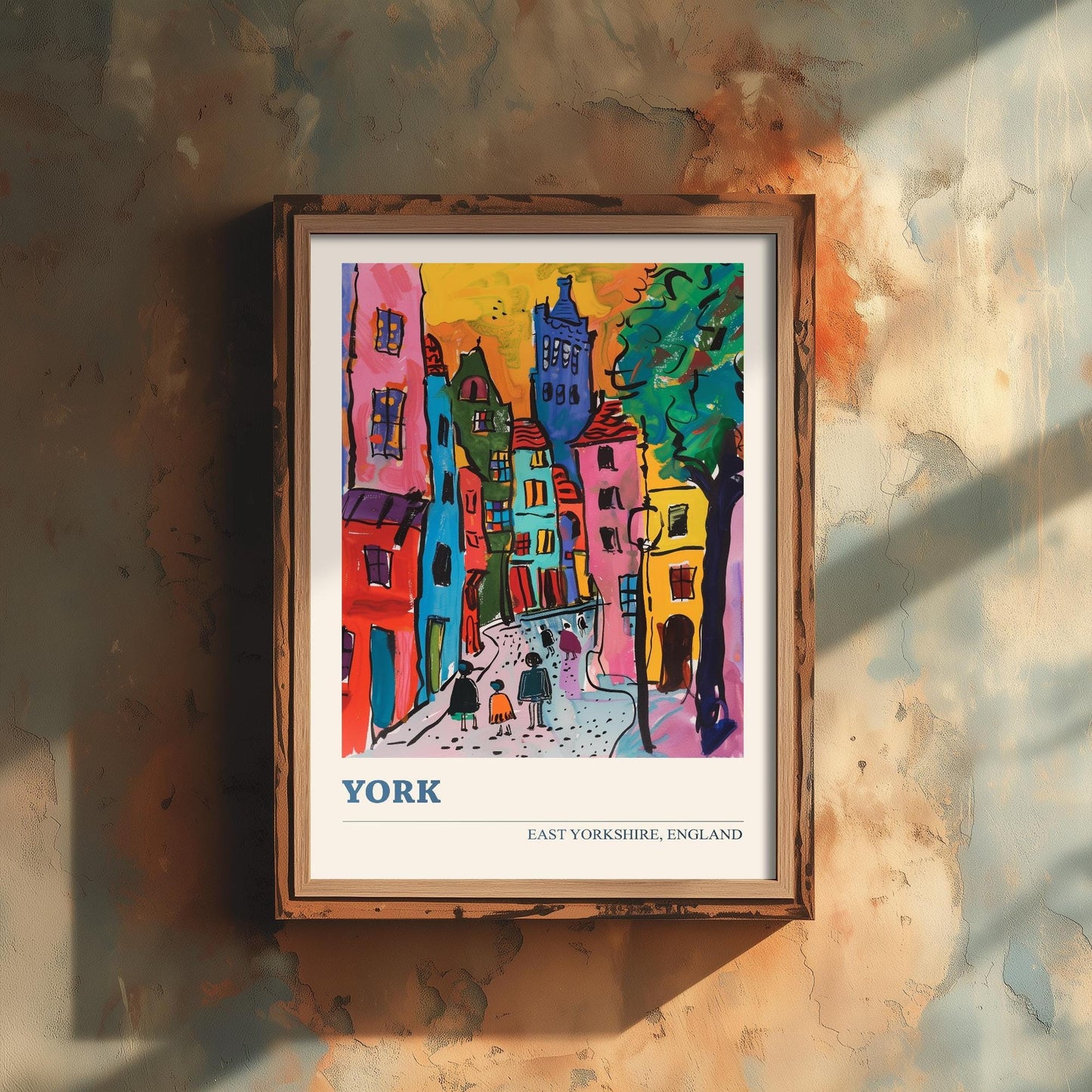 York East, Yorkshire Landmark Art Print - Poster Painting Illustration Gift