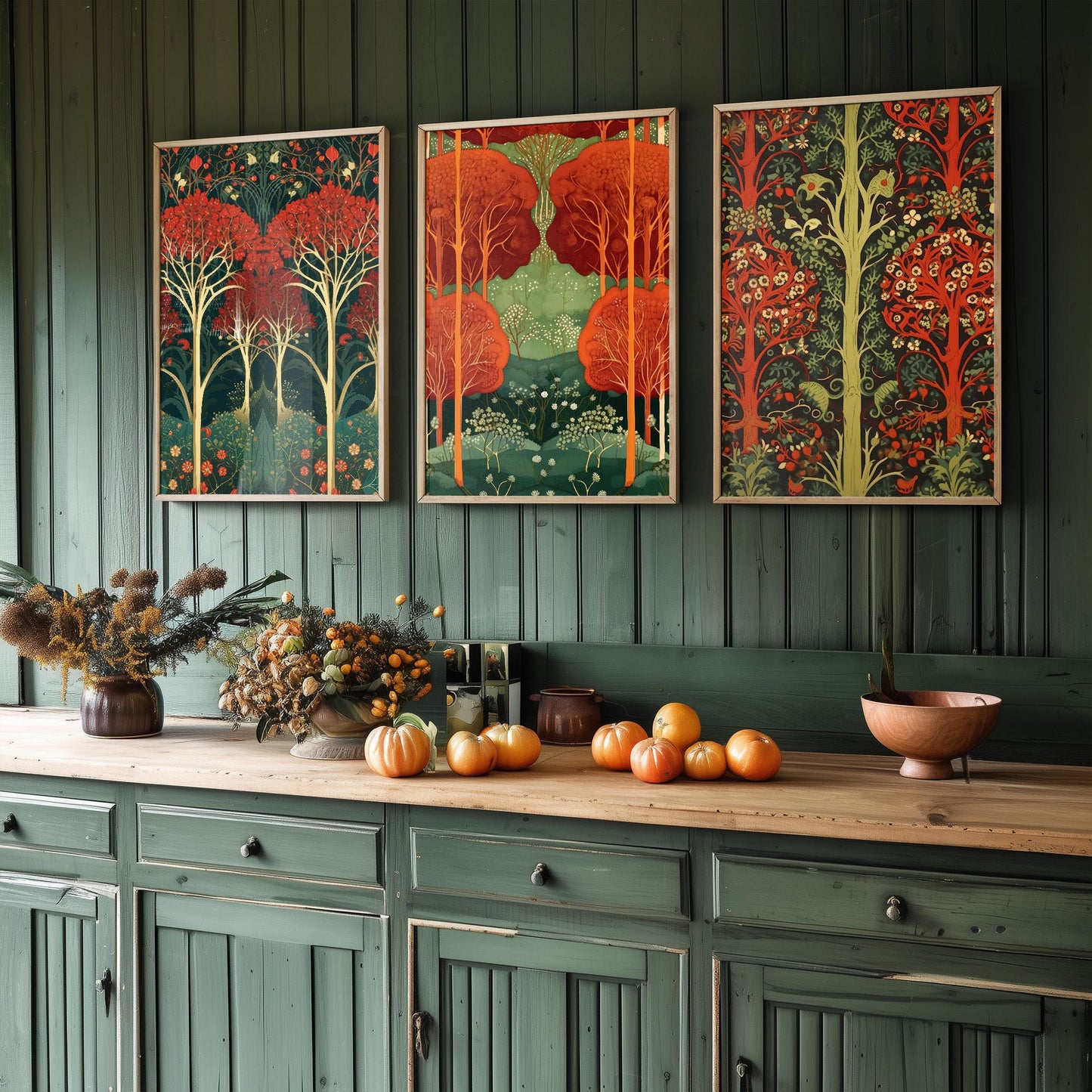 Scottish Woodlands Set of Three Art Prints