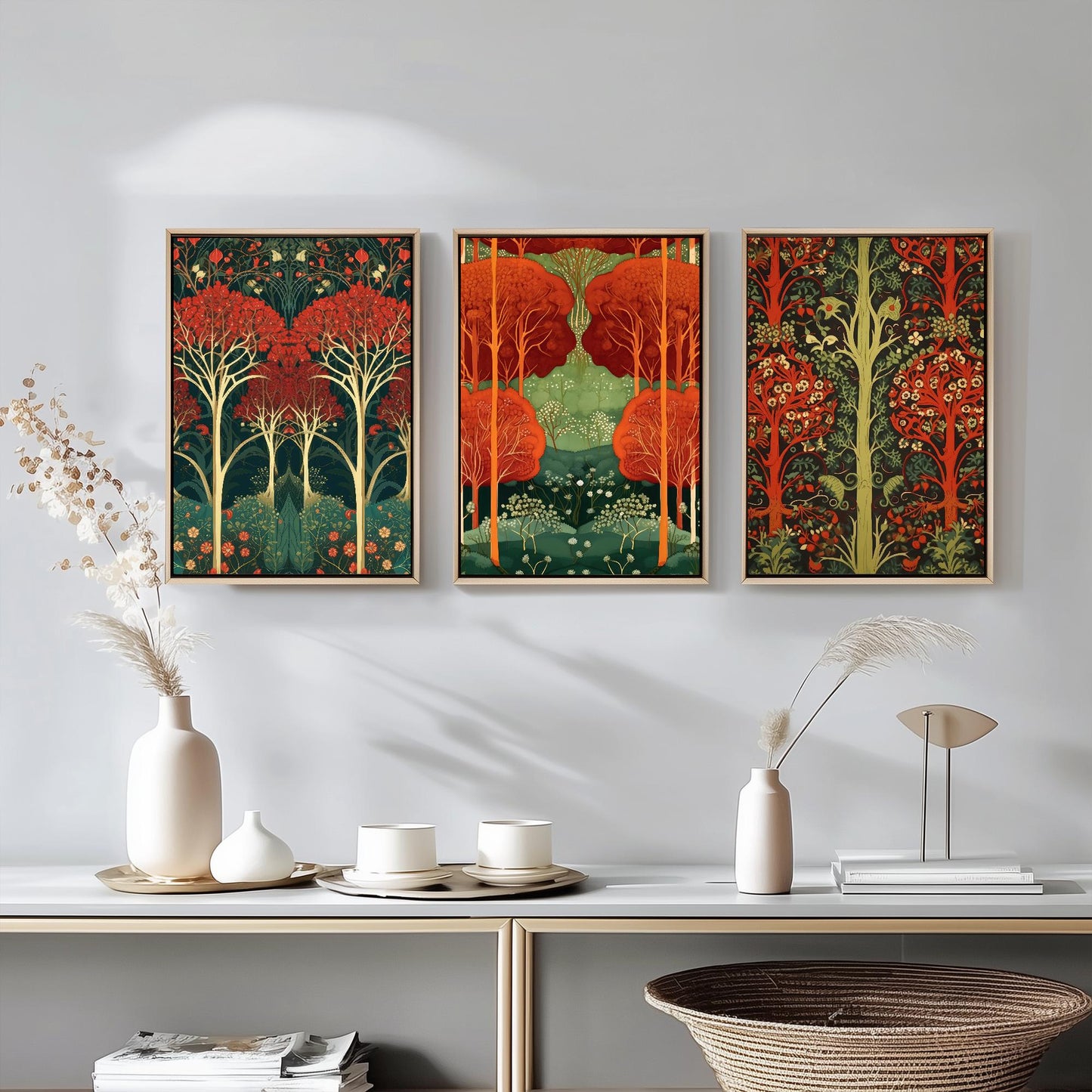 Scottish Woodlands Set of Three Art Prints