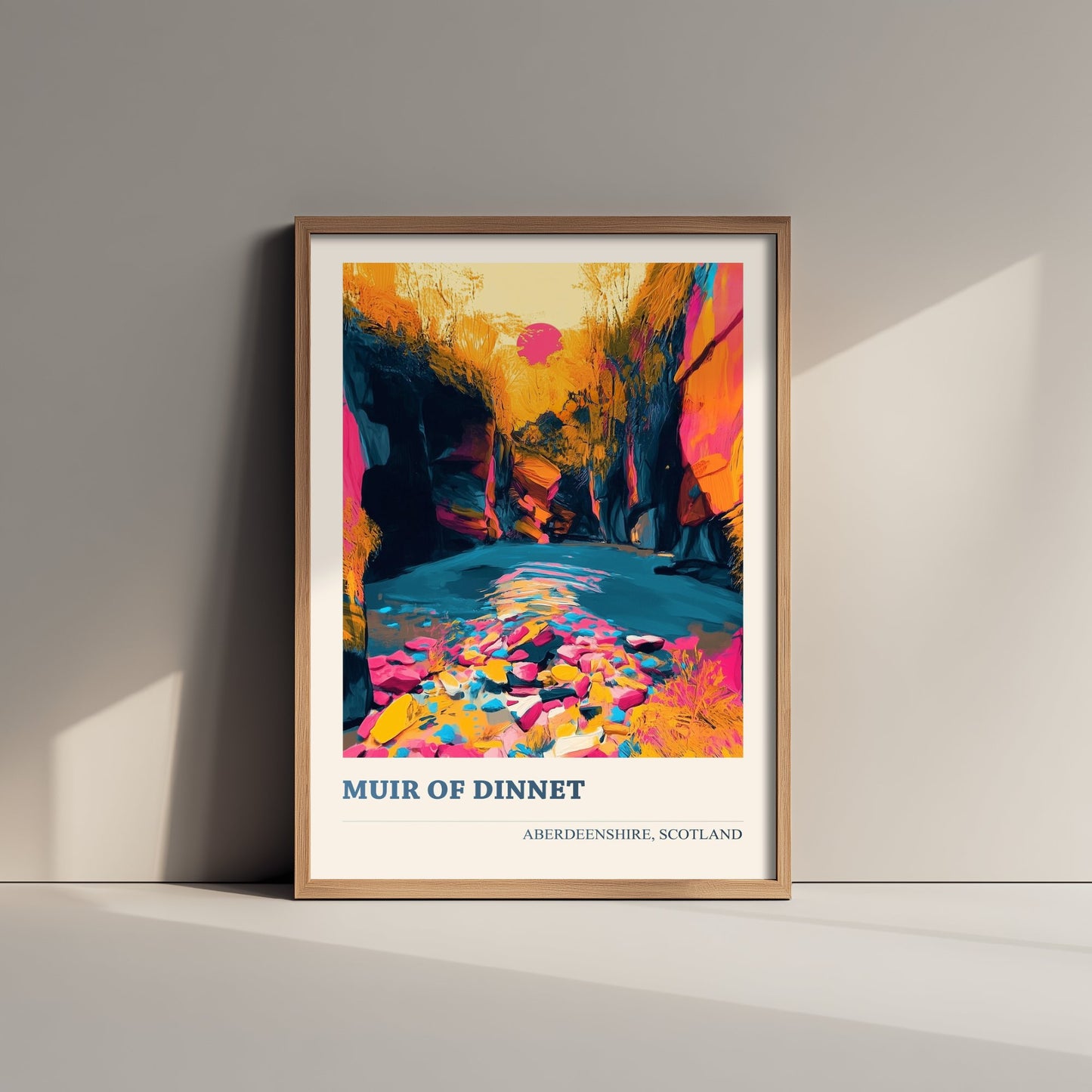 Muir of Dinnet Travel Poster - Aberdeenshire Scotland Art Print - Vibrant Nature Reserve Illustration 3/3