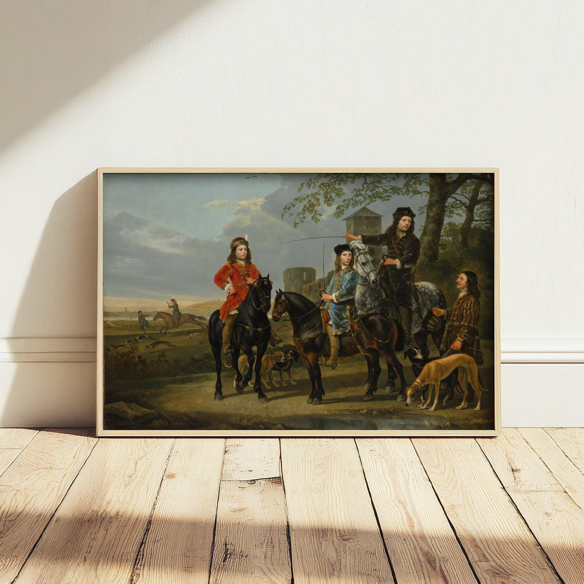 Aelbert Cuyp - Equestrian Portrait of Cornelis and Michiel Pompe van Meerdervoort (c. 1652) - Classic Painting Art Print - Two Boys Poster