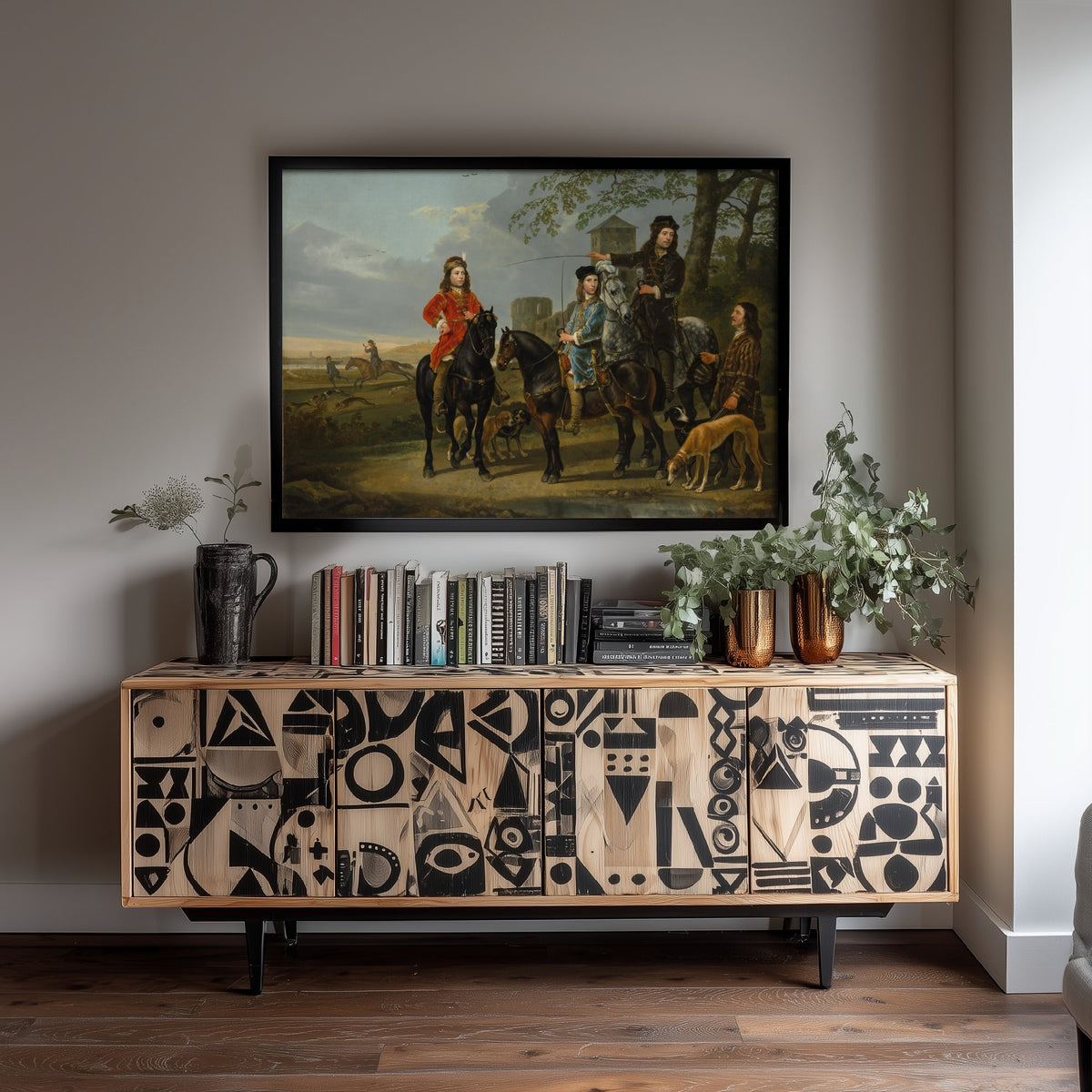 Aelbert Cuyp - Equestrian Portrait of Cornelis and Michiel Pompe van Meerdervoort (c. 1652) - Classic Painting Art Print - Two Boys Poster