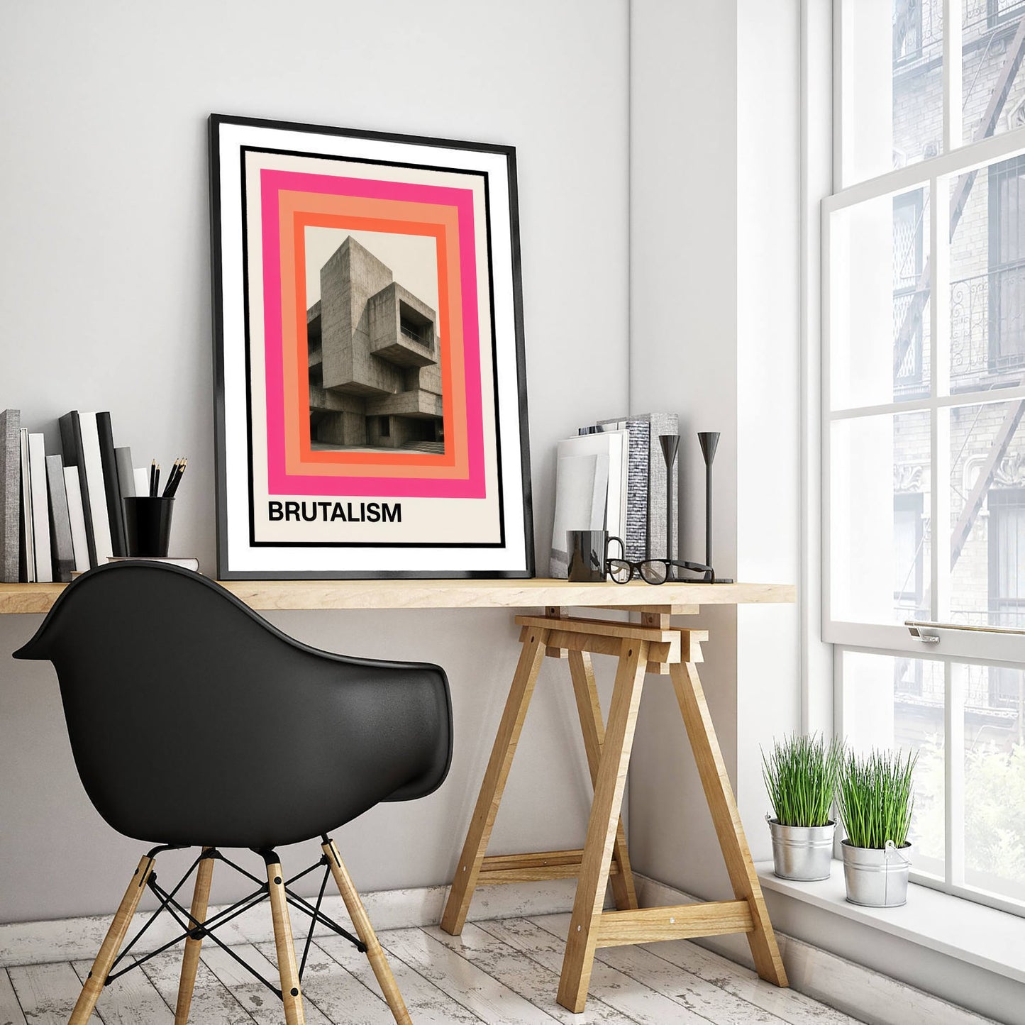 Brutalism Architecture Art Print - Concrete Building Poster - Modernist Design Photo - Mid Century Poster 2/3