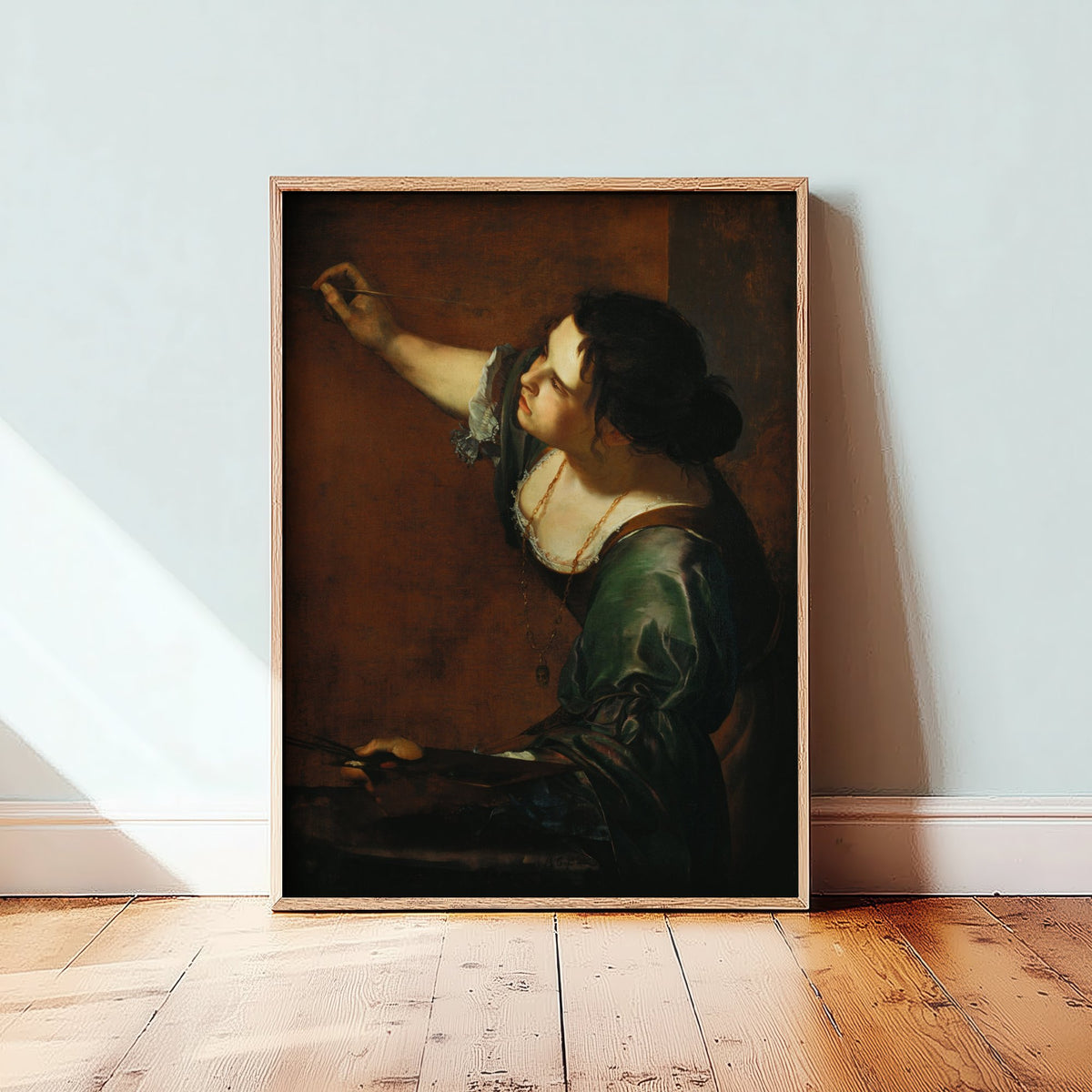 Artemisia Gentileschi - Self-Portrait as the Allegory of Painting (c. 1638) - Classic Painting Art Print - Woman Artist Baroque Poster