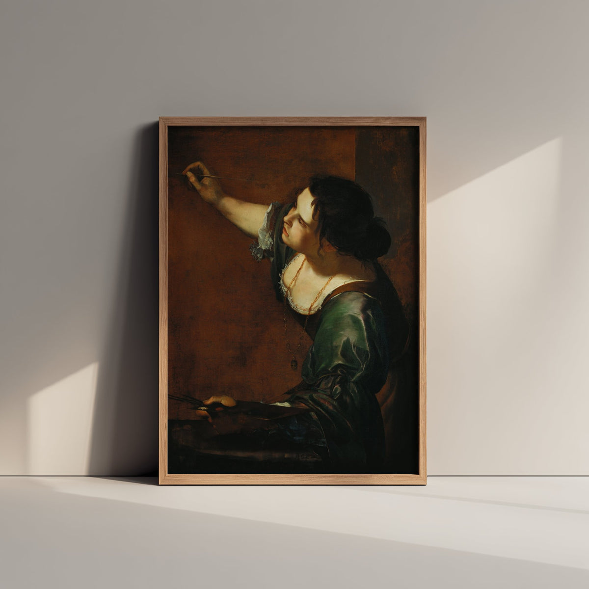 Artemisia Gentileschi - Self-Portrait as the Allegory of Painting (c. 1638) - Classic Painting Art Print - Woman Artist Baroque Poster