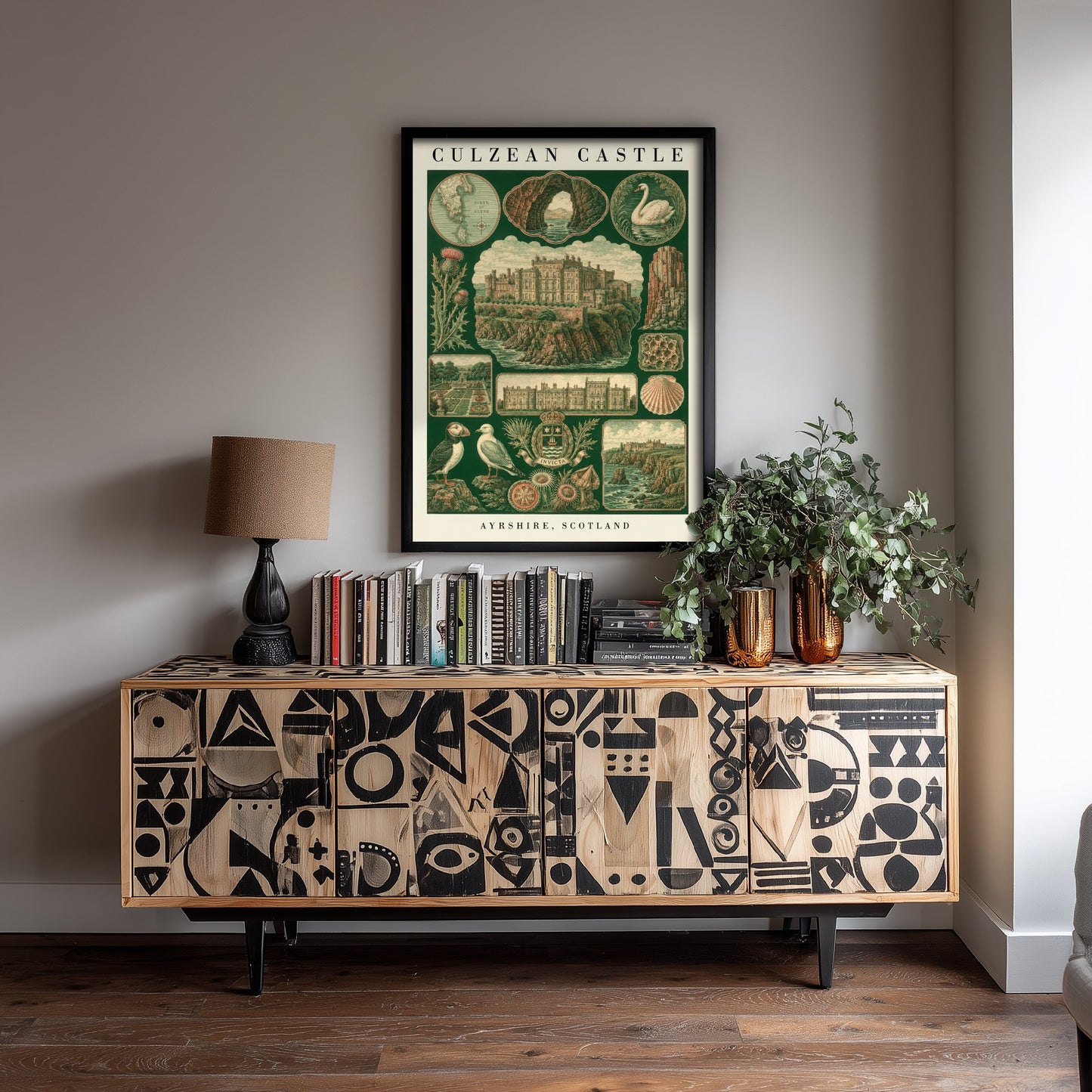 Culzean Castle Art Print - Ayrshire Scotland Poster - Vintage Natural History Illustration - Antique Nature Plate 3/3