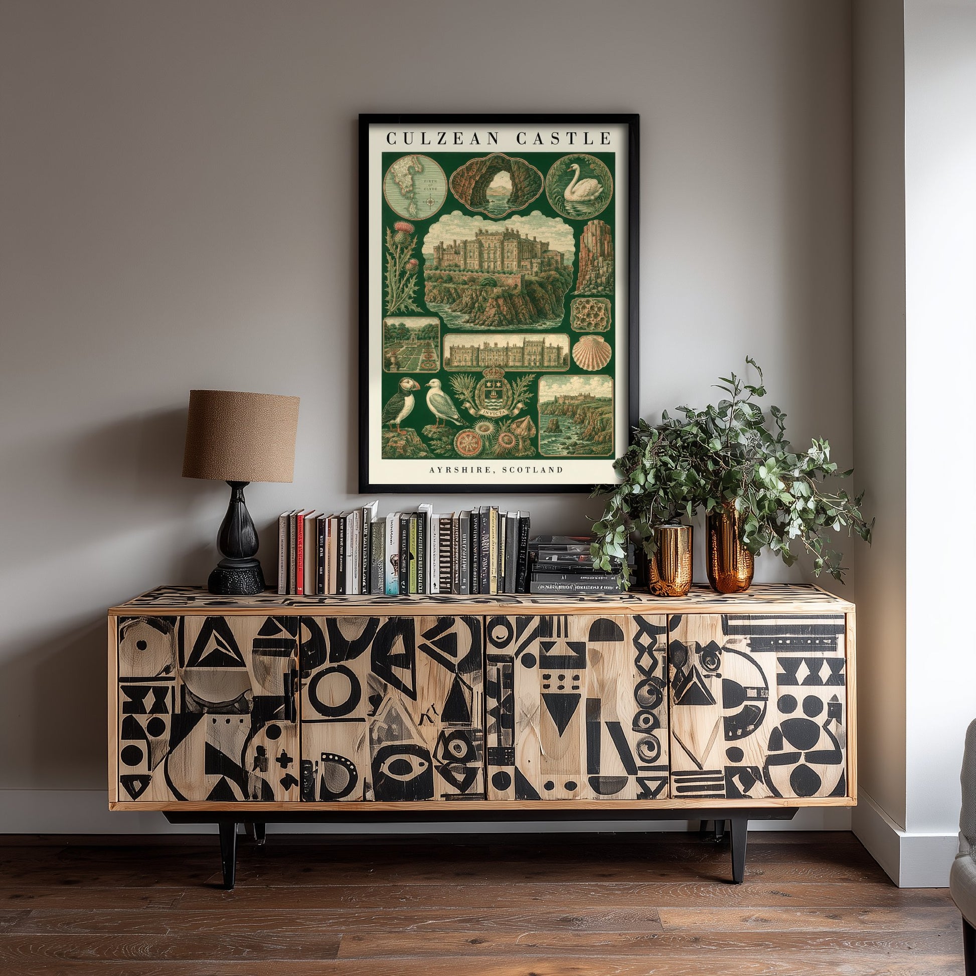 Culzean Castle Art Print - Ayrshire Scotland Poster - Vintage Natural History Illustration - Antique Nature Plate 3/3