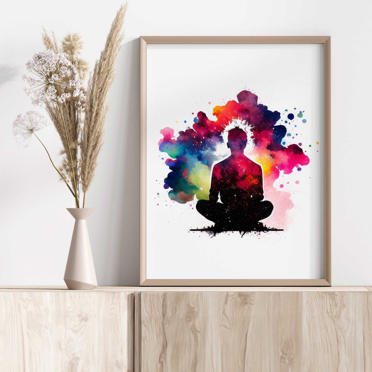 Set of Three Meditation / Mindfulness Watercolour Prints