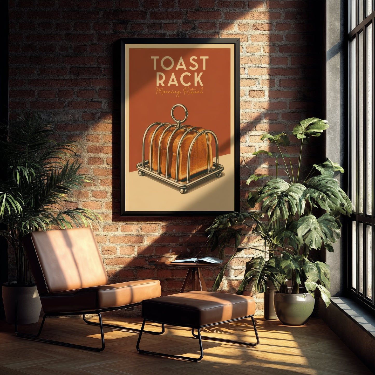 Vintage Toast Rack Art Print - Morning Ritual Kitchen Poster - Food Illustration - Breakfast Wall Art 2/3
