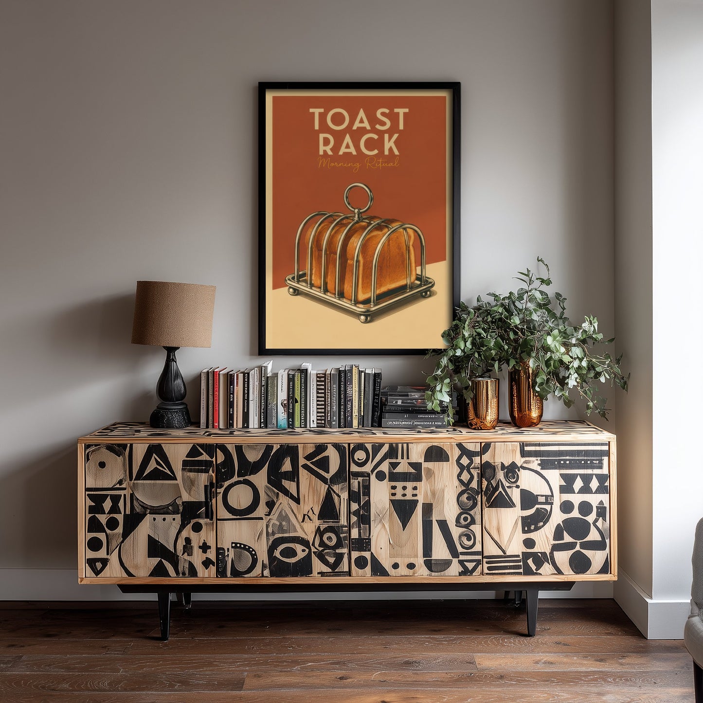 Vintage Toast Rack Art Print - Morning Ritual Kitchen Poster - Food Illustration - Breakfast Wall Art 2/3