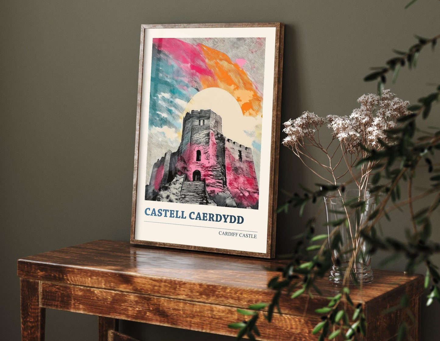 Castles of Glamorgan - Castell Caerffili, Castell Caerdydd and Castell Coch - Set of 3 Prints - Cardiff, Caerphilly Travel Posters