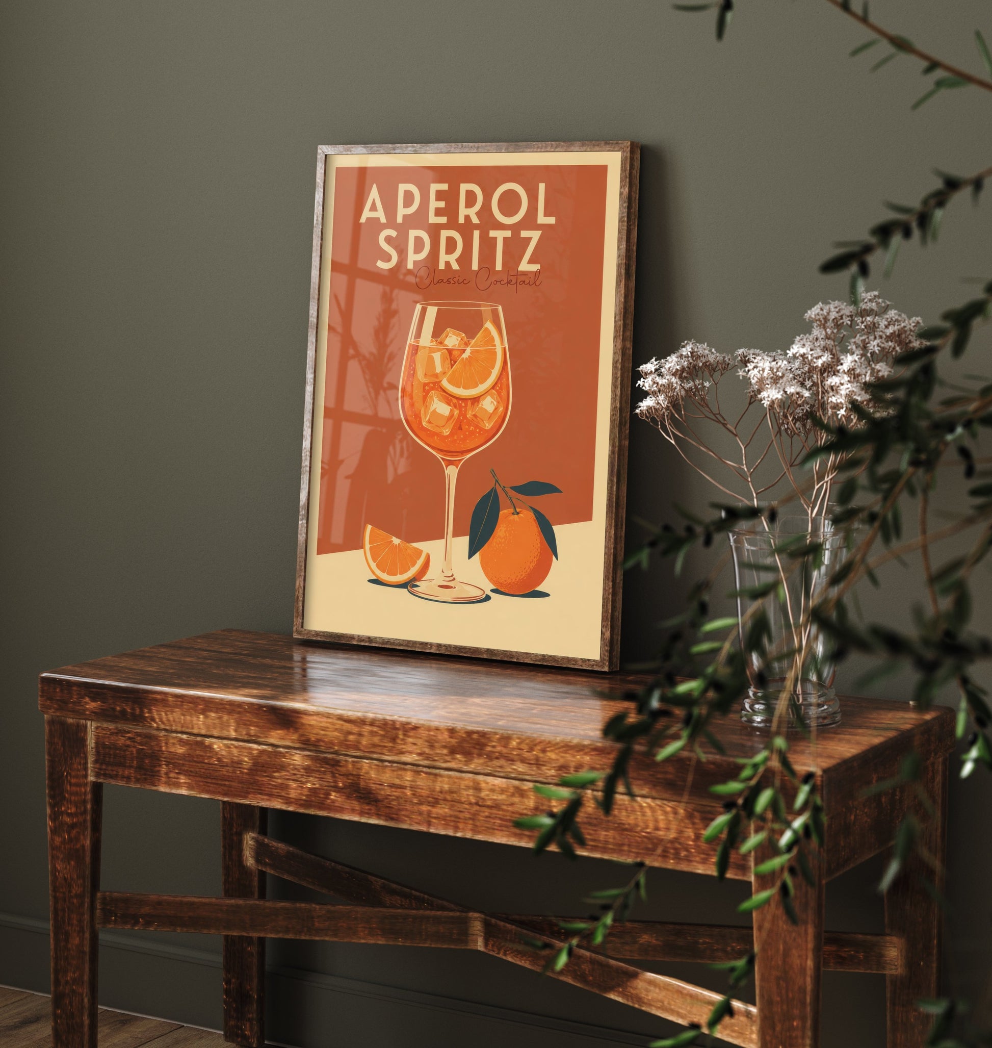 Spritz Art Print - Vintage Cocktail Poster - Retro Bar Cart Illustration - Classic Drink Kitchen Art 2/3