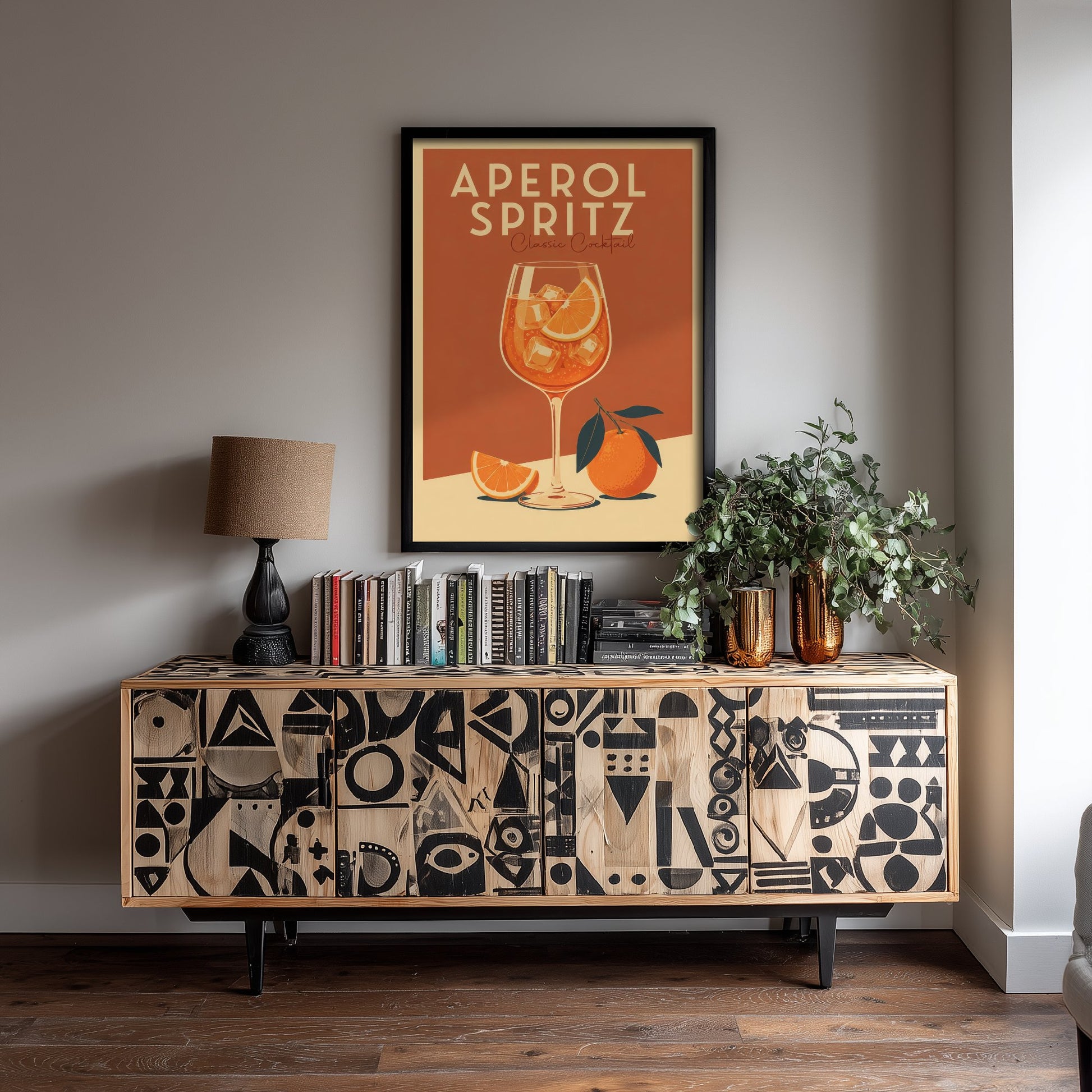 Spritz Art Print - Vintage Cocktail Poster - Retro Bar Cart Illustration - Classic Drink Kitchen Art 2/3