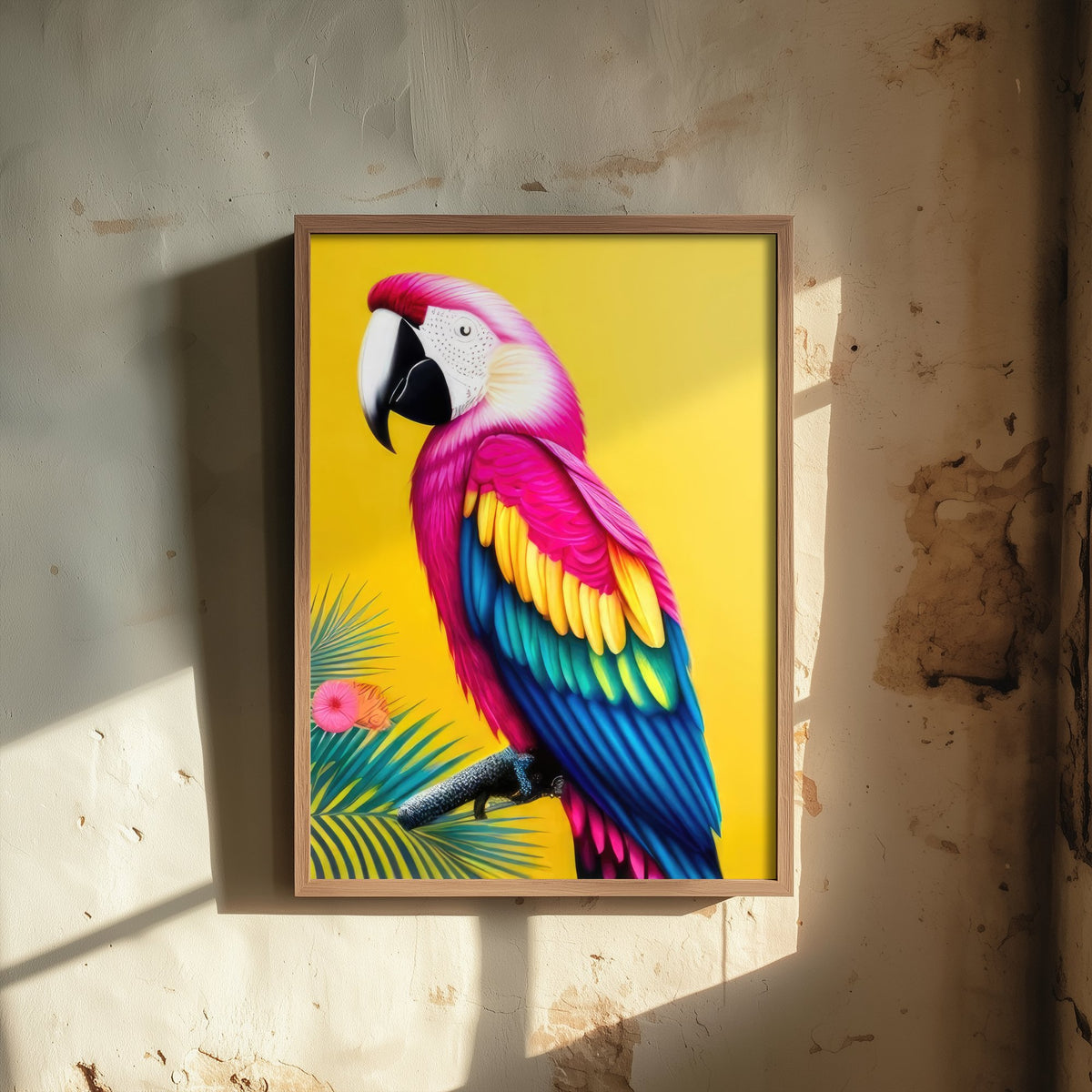 Parrot Pop Art Print - Colourful Tropical Bird Poster - Bright Macaw Illustration - Vibrant Parrot 3/3