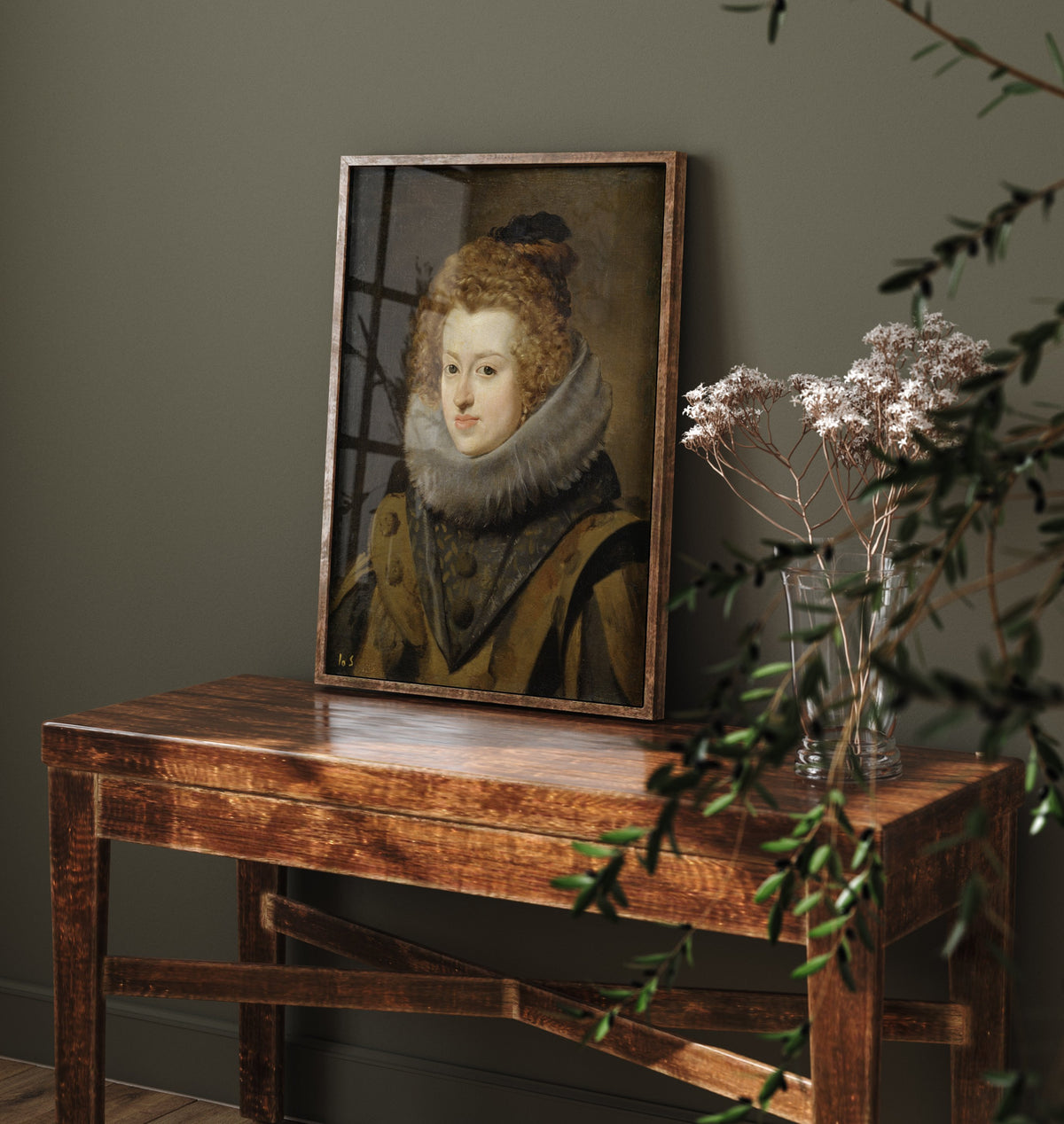 Diego Velazquez - Maria Anna of Spain (c. 1630) - Classic Painting Art Print - Habsburg Infanta Portrait Lace Ruff Poster