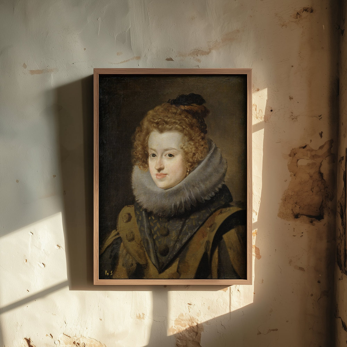 Diego Velazquez - Maria Anna of Spain (c. 1630) - Classic Painting Art Print - Habsburg Infanta Portrait Lace Ruff Poster