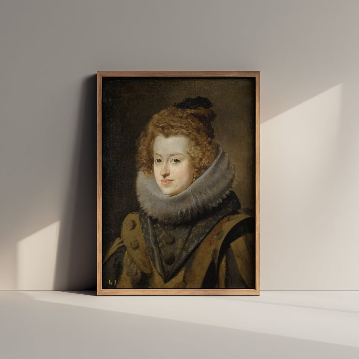 Diego Velazquez - Maria Anna of Spain (c. 1630) - Classic Painting Art Print - Habsburg Infanta Portrait Lace Ruff Poster