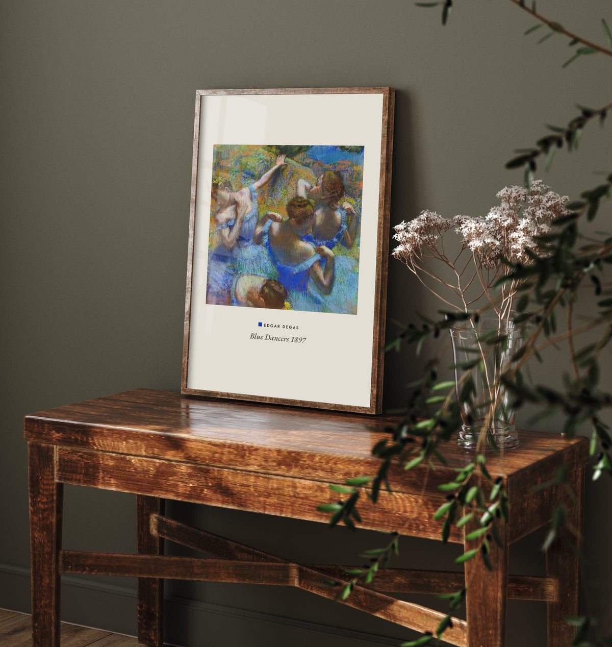 Edgar Degas - Blue Dancers (1897) - Classic Painting Art Print - Ballet Dancer Gallery Poster