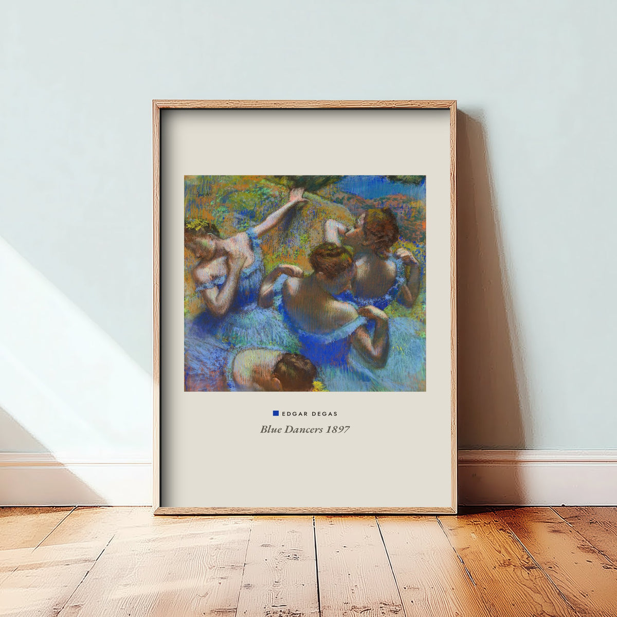 Edgar Degas - Blue Dancers (1897) - Classic Painting Art Print - Ballet Dancer Gallery Poster