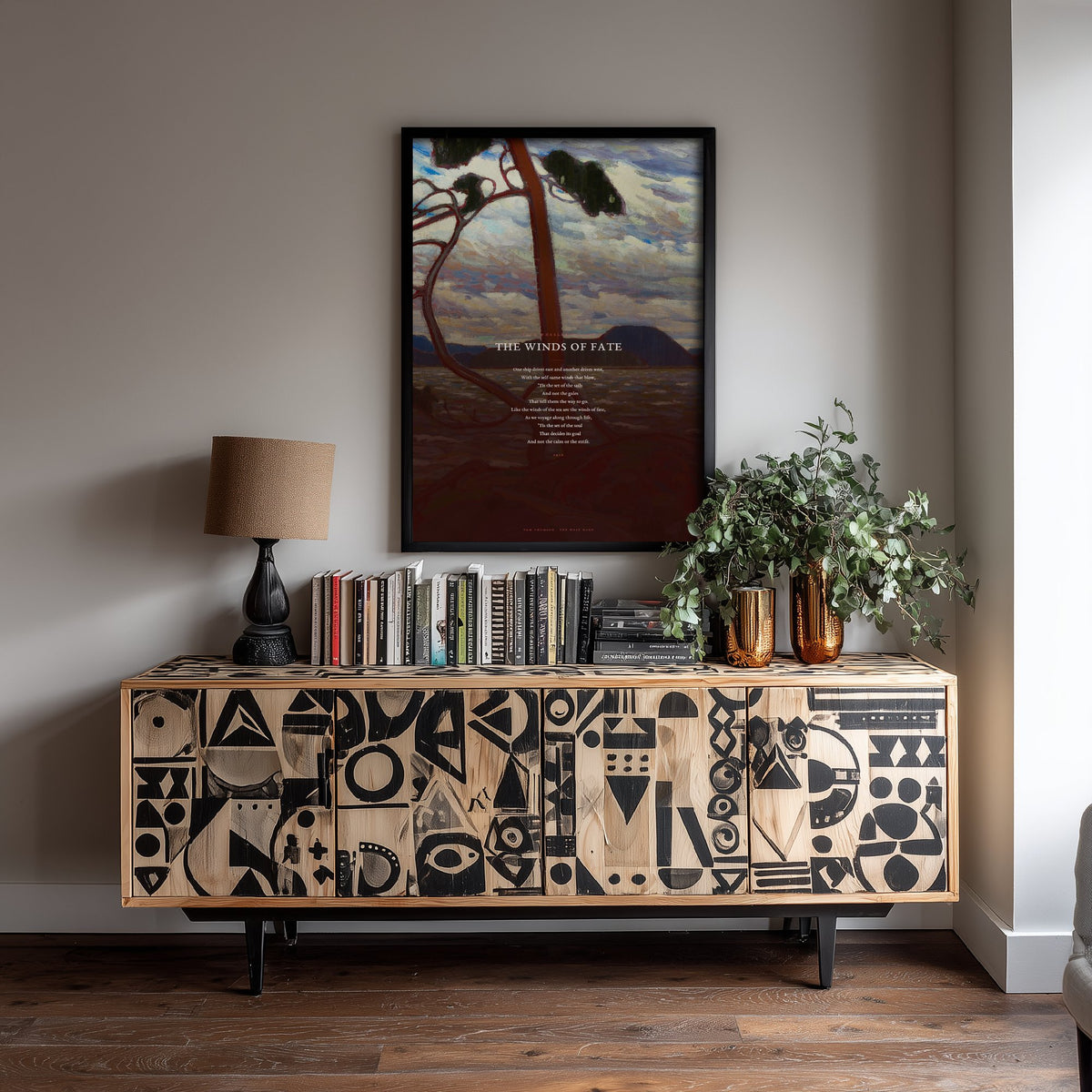 The Winds of Fate by Ella Wheeler Wilcox Art Print - Full Poem over The West Wind Classic Landscape Painting - Set of the Sails Poster