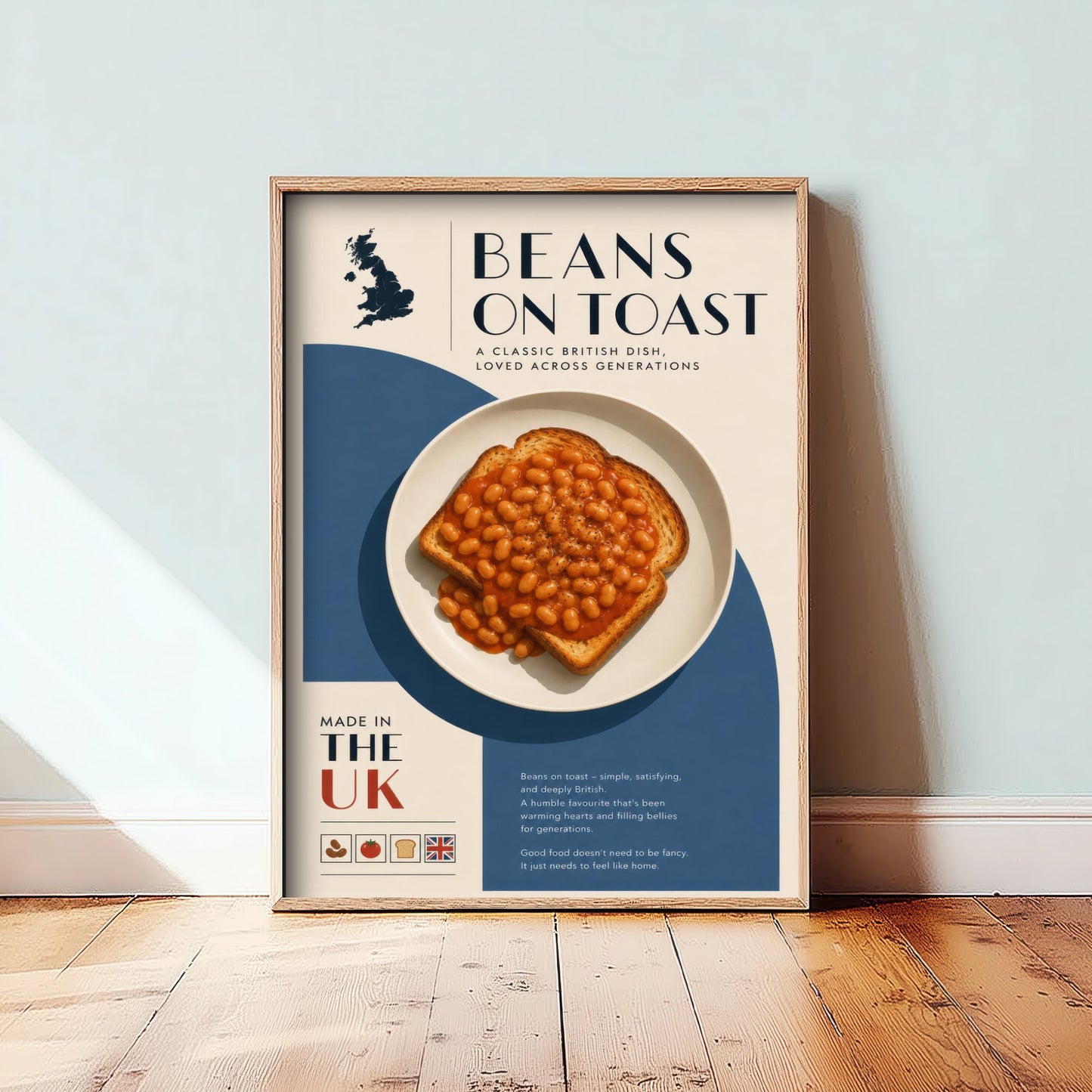 Beans on Toast Art Print - Classic British Food Poster - Editorial Illustration - UK Kitchen Wall Art 2/3