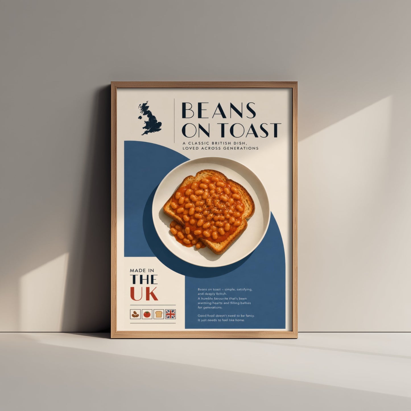 Beans on Toast Art Print - Classic British Food Poster - Editorial Illustration - UK Kitchen Wall Art 2/3