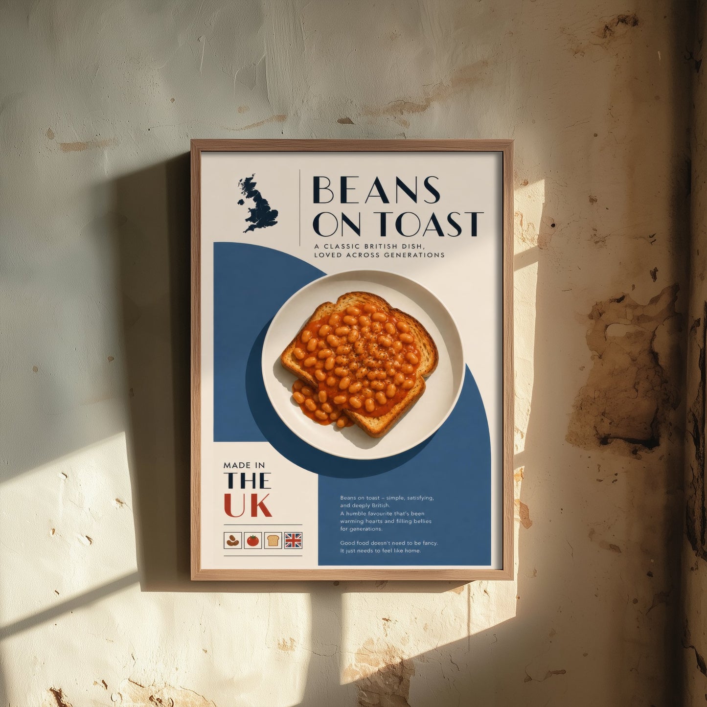 Beans on Toast Art Print - Classic British Food Poster - Editorial Illustration - UK Kitchen Wall Art 2/3