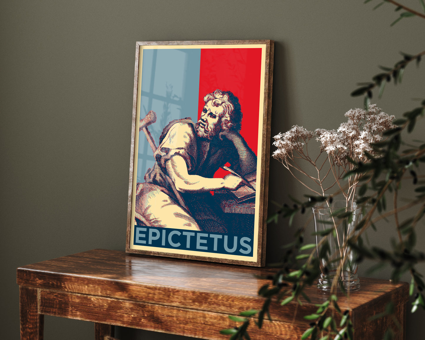 Set of Three Stoic Philosopher Prints - 3 Stoicism Posters Featuring Marcus Aurelius, Epictetus And Seneca - Photo Wall Art Gift Giclée Museum Quality