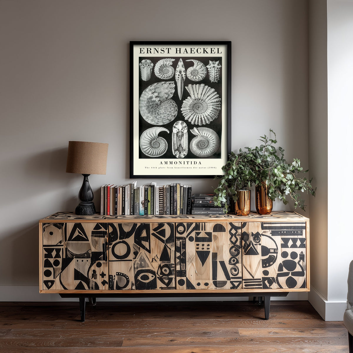 Ammonite Fossils Art Print - Ernst Haeckel Poster - Ammonitida Plate 44 - Art Forms in Nature Illustration