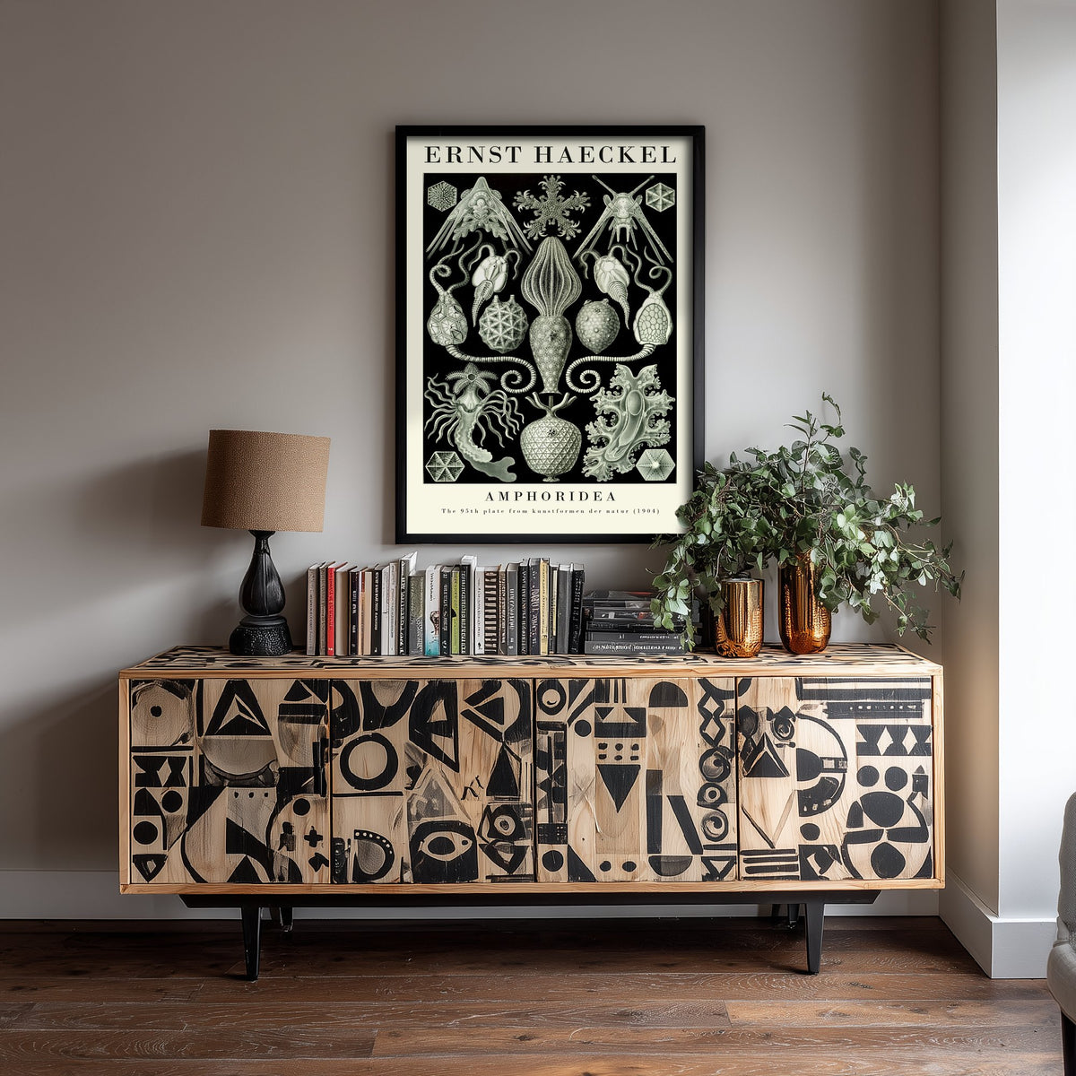 Cystoid Fossils Art Print - Ernst Haeckel Poster - Amphoridea Plate 95 - Art Forms in Nature Illustration