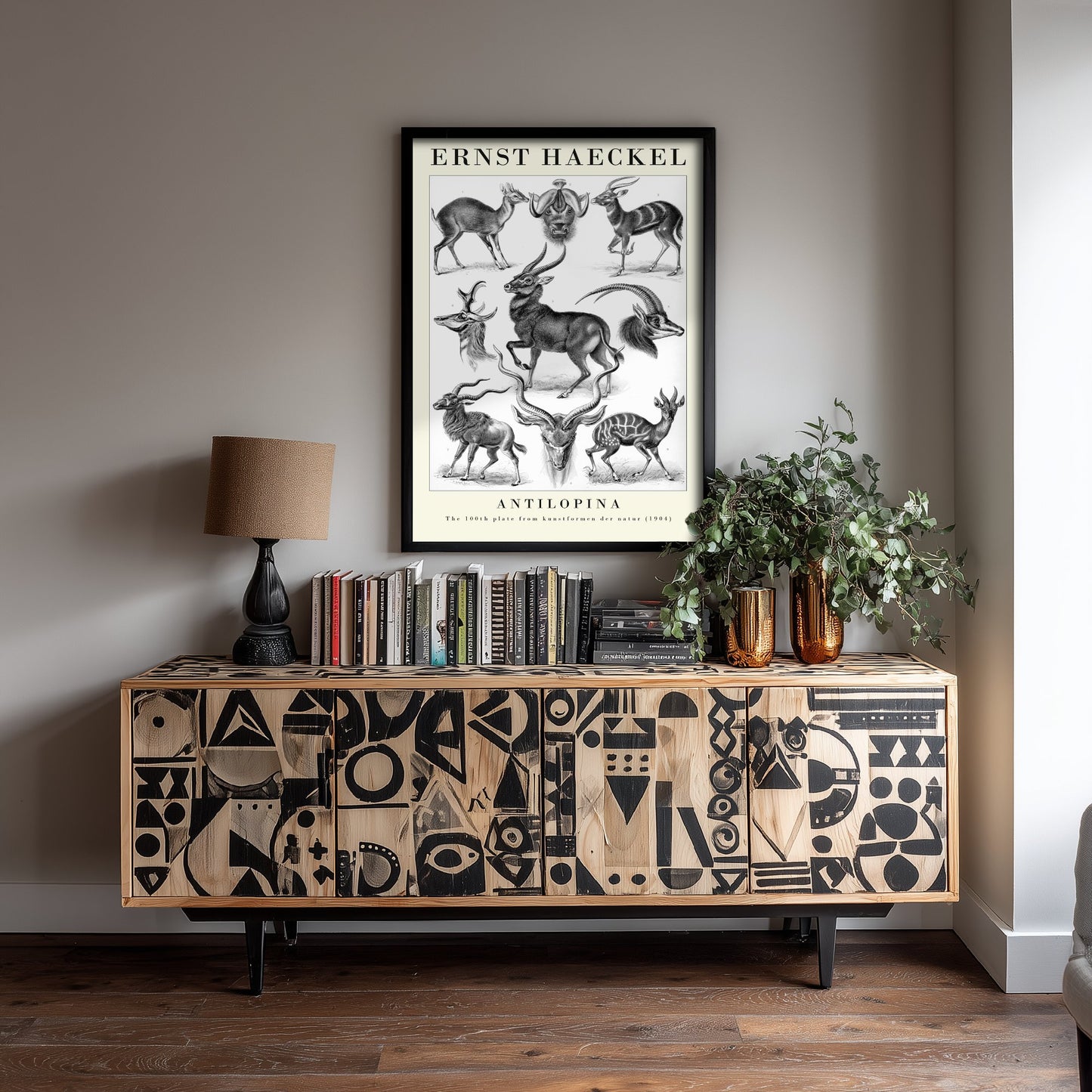 Antelope Art Print - Ernst Haeckel Poster - Antilopina Plate 100 - Art Forms in Nature Vintage Illustration