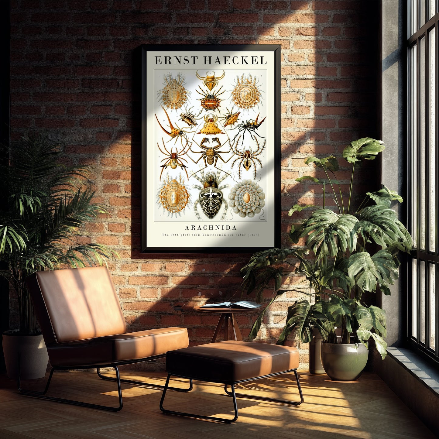 Spiders Art Print - Ernst Haeckel Poster - Arachnida Plate 66 - Art Forms in Nature Vintage Illustration