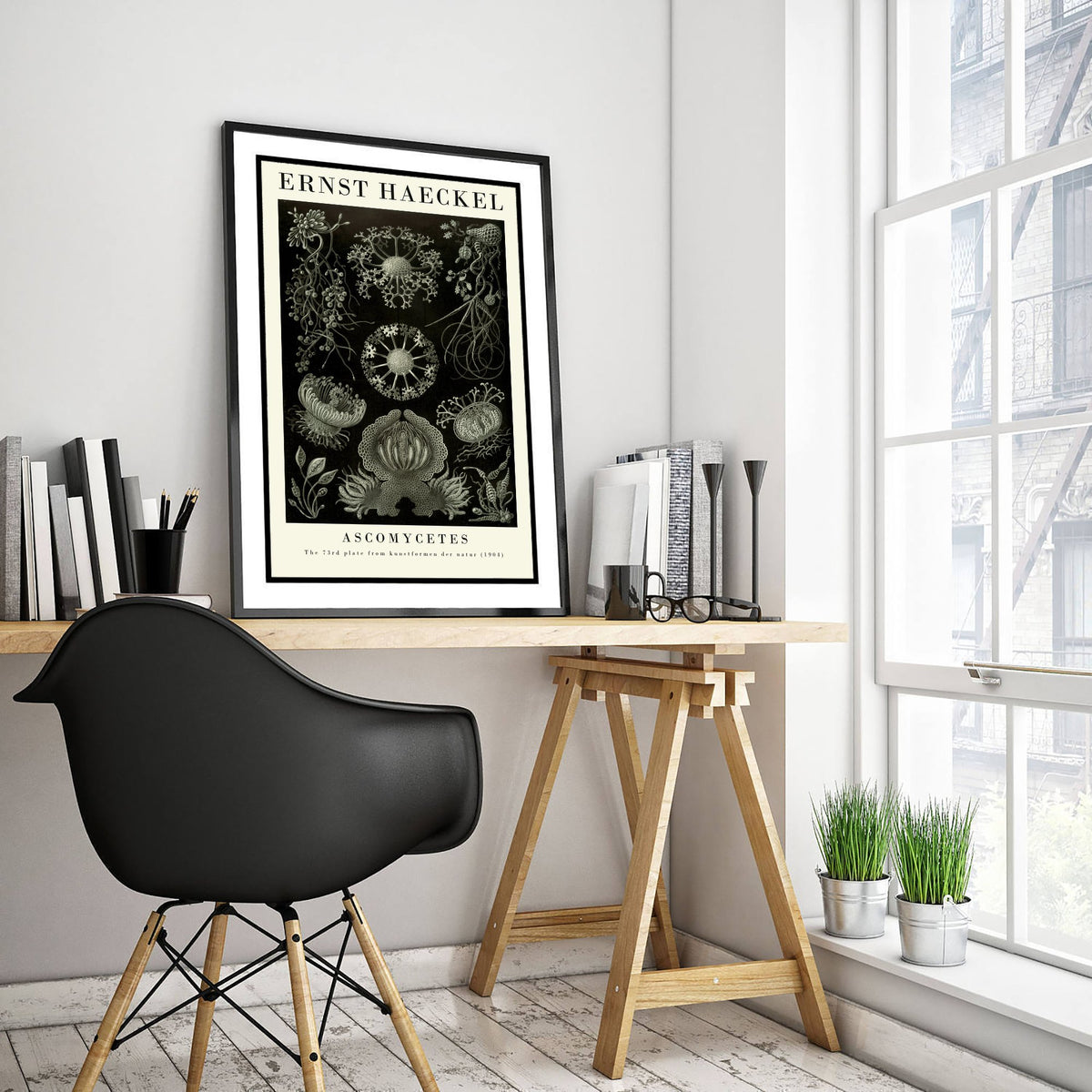 Fungi Art Print - Ernst Haeckel Poster - Ascomycetes Plate 73 - Art Forms in Nature Vintage Illustration