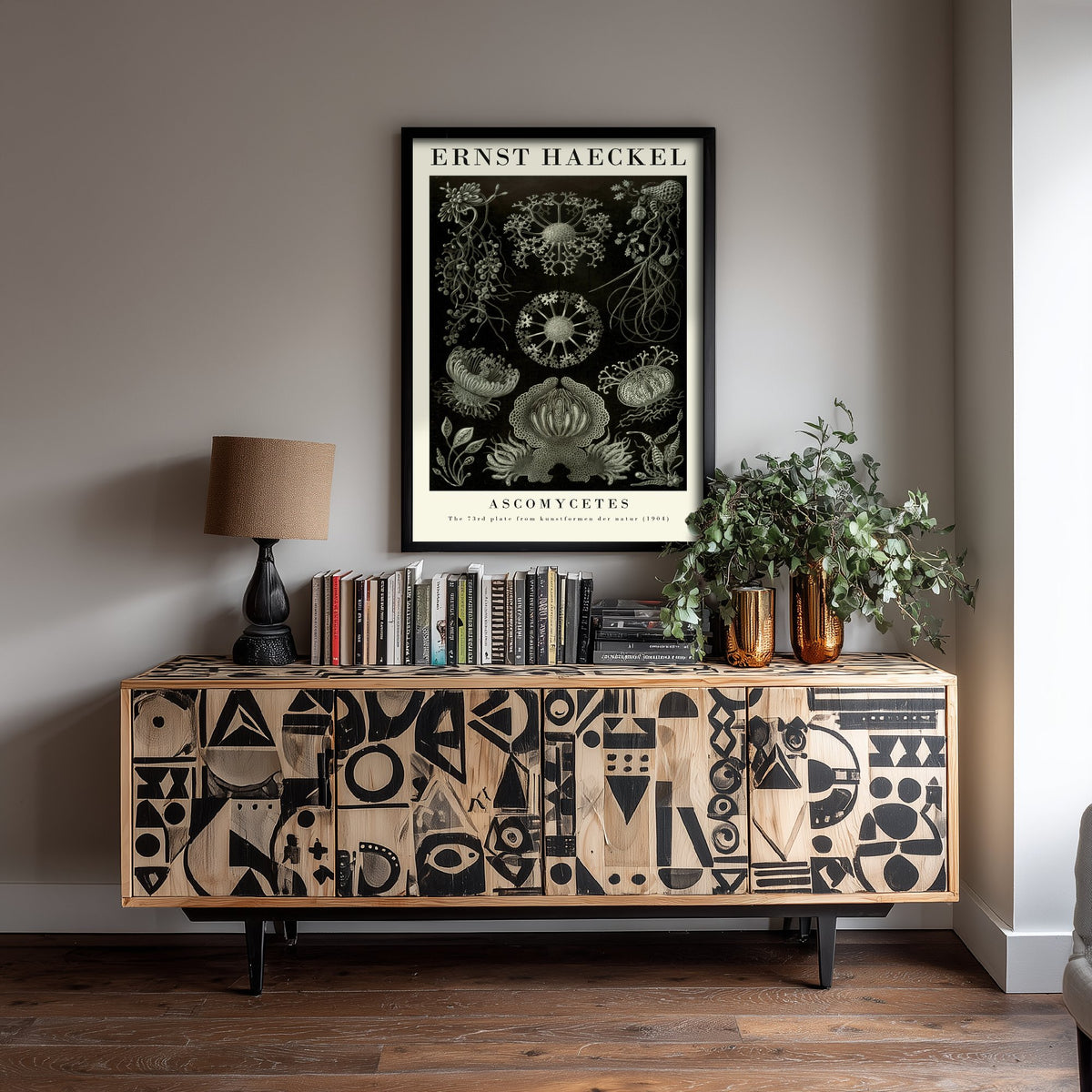 Fungi Art Print - Ernst Haeckel Poster - Ascomycetes Plate 73 - Art Forms in Nature Vintage Illustration