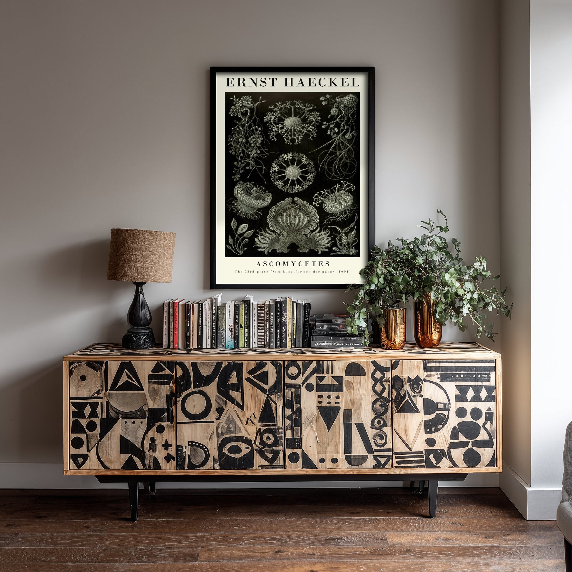 Fungi Art Print - Ernst Haeckel Poster - Ascomycetes Plate 73 - Art Forms in Nature Vintage Illustration