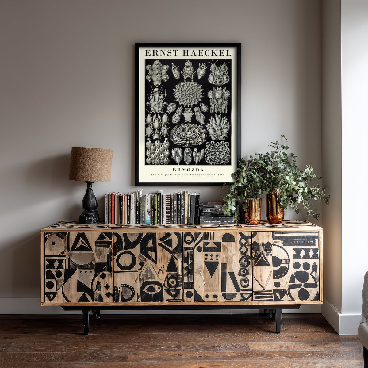Bryozoa Art Print - Ernst Haeckel Poster - Moss Animals Plate 33 - Art Forms in Nature Vintage Illustration