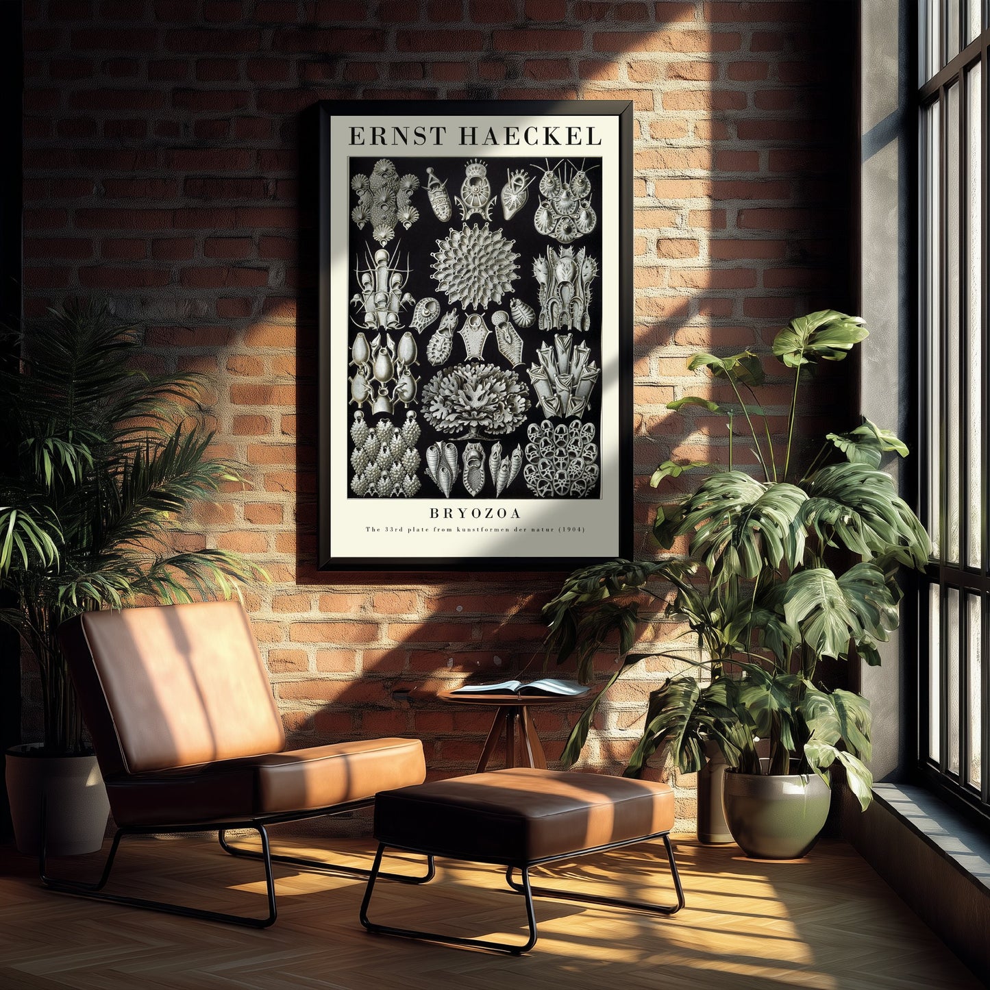 Bryozoa Art Print - Ernst Haeckel Poster - Moss Animals Plate 33 - Art Forms in Nature Vintage Illustration