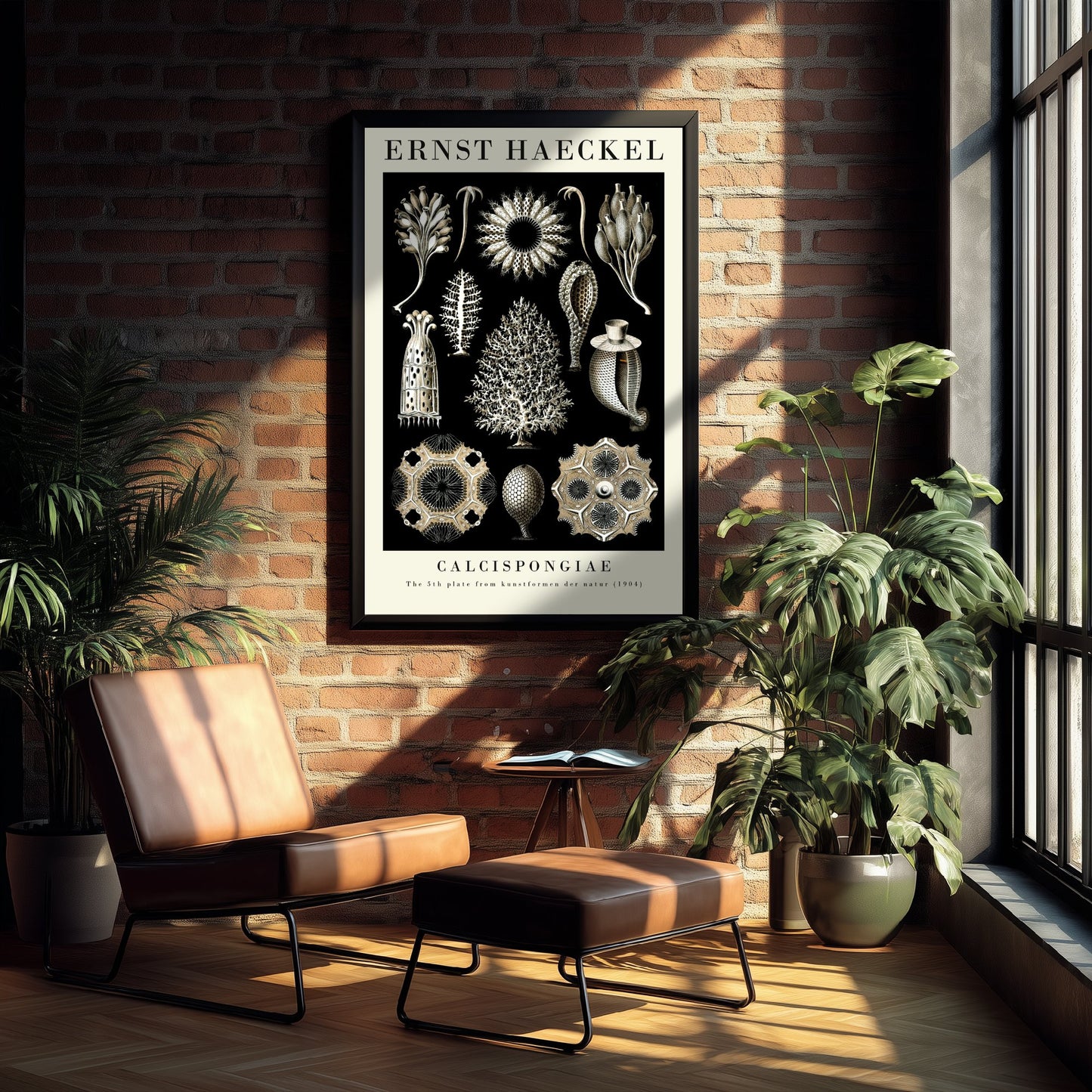Sea Sponge Art Print - Ernst Haeckel Poster - Calcispongiae Plate 5 - Art Forms in Nature Vintage Illustration
