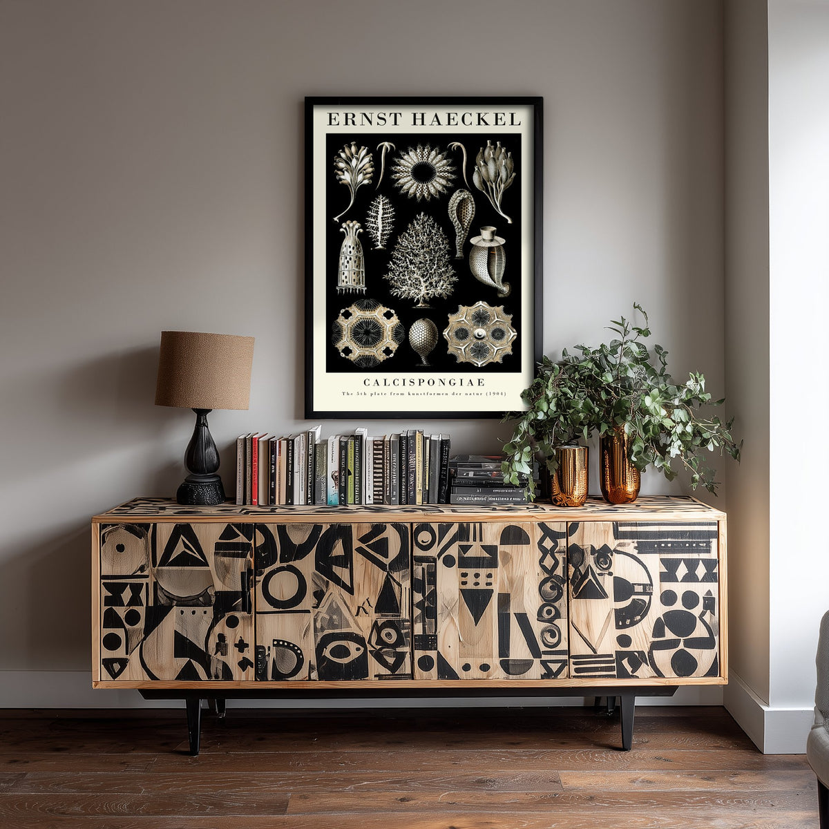 Sea Sponge Art Print - Ernst Haeckel Poster - Calcispongiae Plate 5 - Art Forms in Nature Vintage Illustration