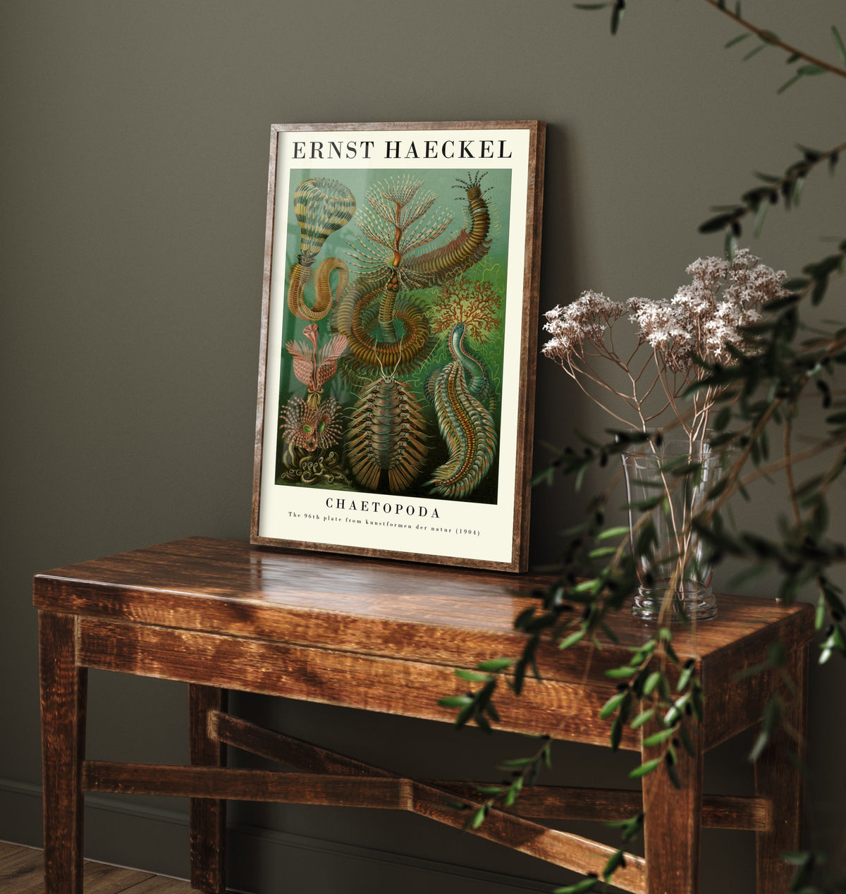 Bristle Worms Art Print - Ernst Haeckel Poster - Chaetopoda Plate 96 - Art Forms in Nature Vintage Illustration