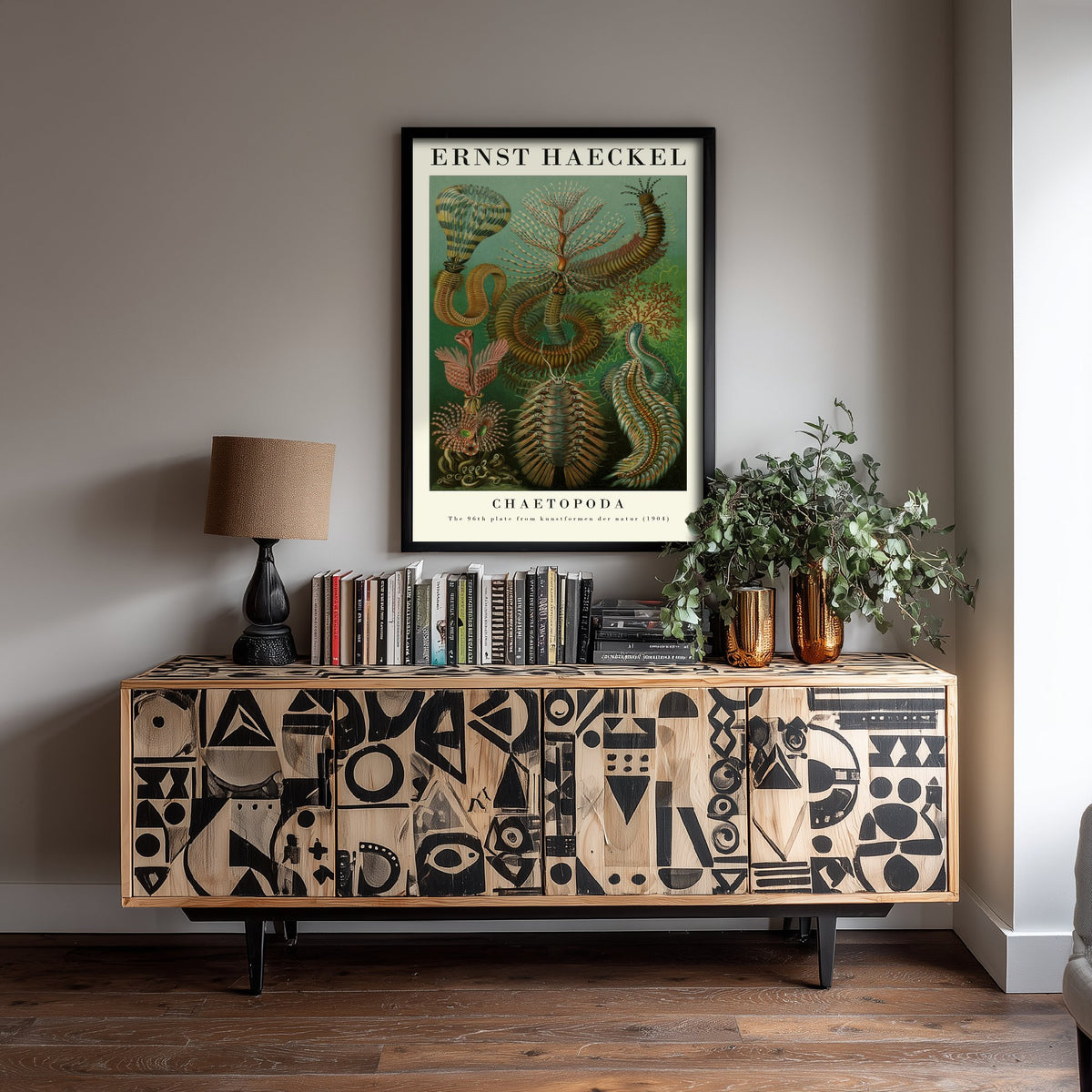 Bristle Worms Art Print - Ernst Haeckel Poster - Chaetopoda Plate 96 - Art Forms in Nature Vintage Illustration