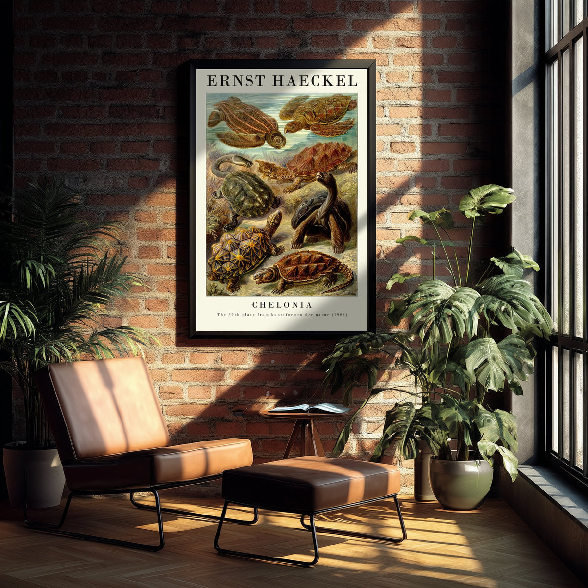 Sea Turtles Art Print - Ernst Haeckel Poster - Chelonia Plate 89 - Art Forms in Nature Vintage Illustration
