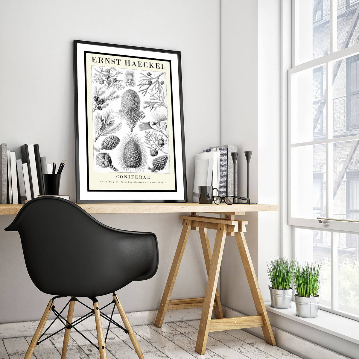 Conifers Art Print - Ernst Haeckel Poster - Coniferae Plate 94 - Art Forms in Nature Vintage Illustration
