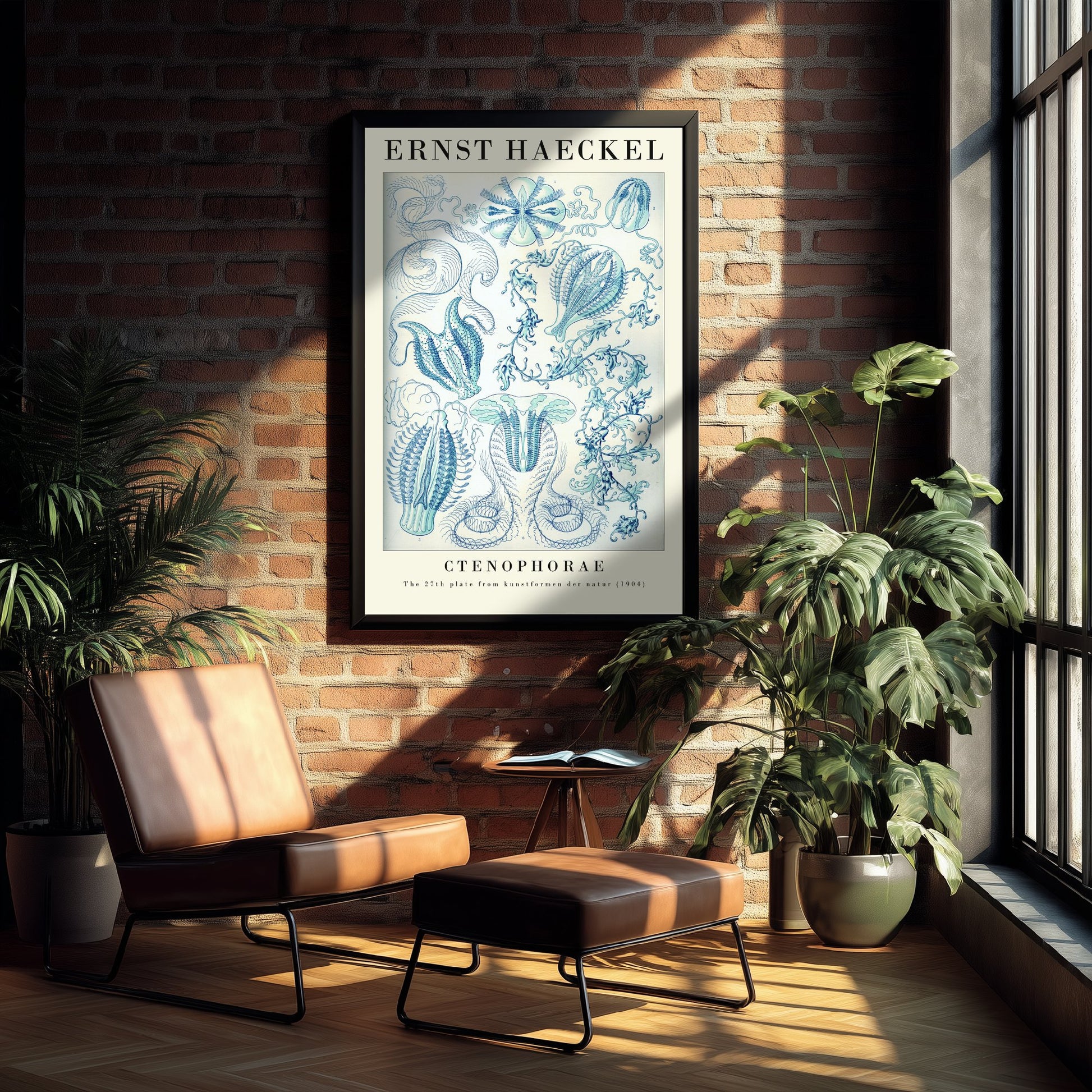 Comb Jellies Art Print - Ernst Haeckel Poster - Ctenophorae Plate 27 - Art Forms in Nature Vintage Illustration