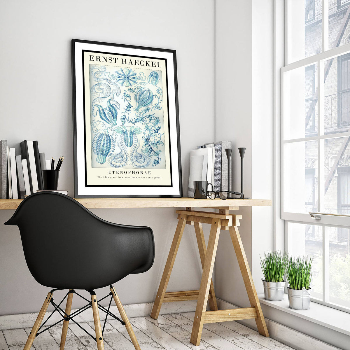 Comb Jellies Art Print - Ernst Haeckel Poster - Ctenophorae Plate 27 - Art Forms in Nature Vintage Illustration
