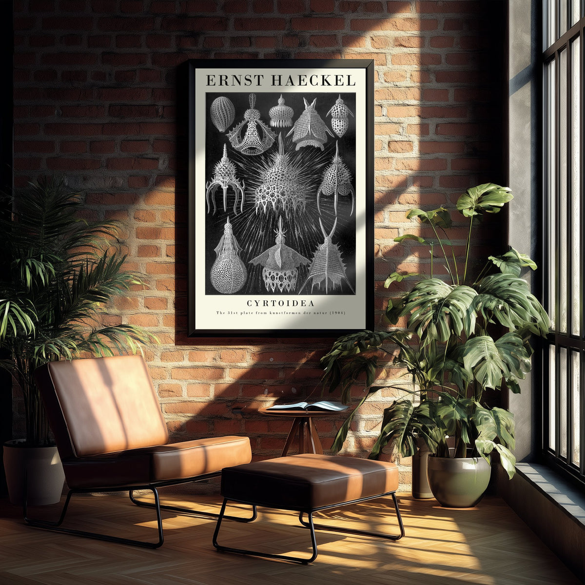 Radiolarians Art Print - Ernst Haeckel Poster - Cyrtoidea Plate 31 - Art Forms in Nature Vintage Illustration