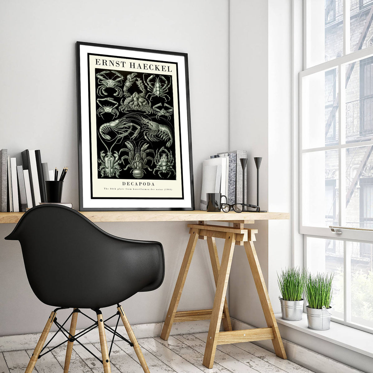 Crabs & Lobsters Art Print - Ernst Haeckel Poster - Decapoda Plate 86 - Art Forms in Nature Illustration