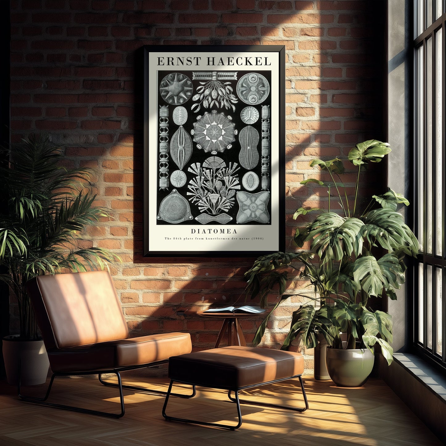 Diatoms Poster - Ernst Haeckel Art Print - Diatomea Plate 84 - Art Forms in Nature Vintage Illustration