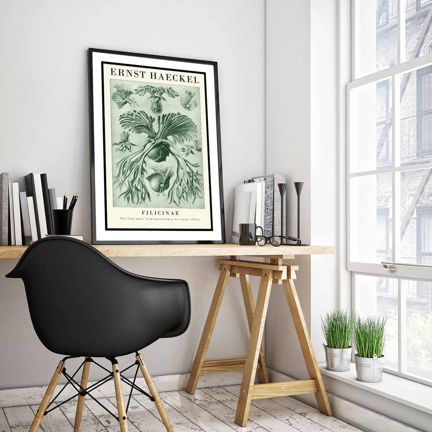 Ferns Art Print - Ernst Haeckel Poster - Filicinae Plate 52 - Art Forms in Nature Vintage Illustration